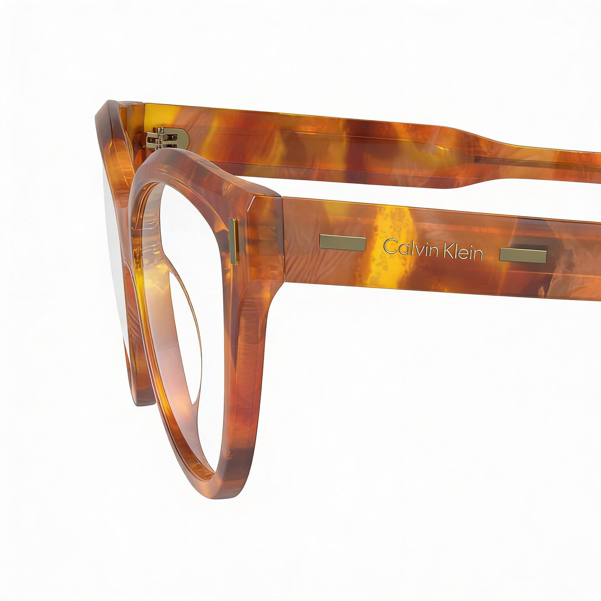 Calvin Klein Ck23541 Women's Acetate Frame Polycarbonate Lens Caramel Havana 53mm Sunglasses, Photo 3