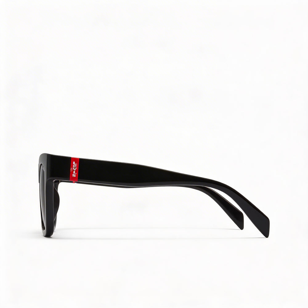 Gafas de sol modernas Levi's para mujer con montura de POLIAMIDA ECOLÓGICA negra, protección UV, ancho de lente de 52 mm