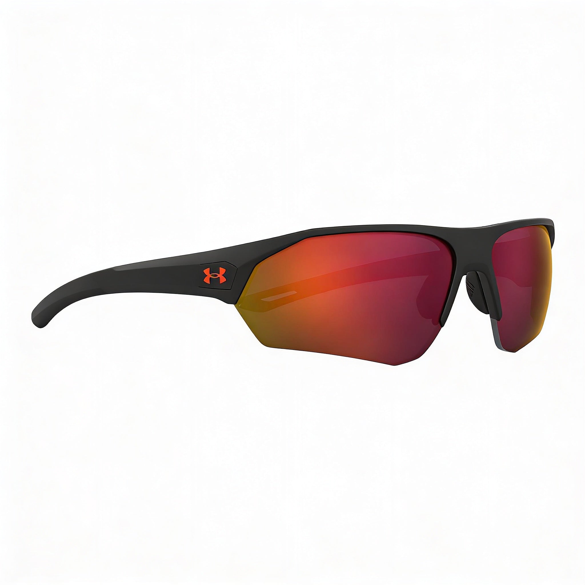 Gafas de sol unisex Under Armour Ua 0001/G/S de propionato, color negro mate con protección UV multicapa roja oleofóbica de 72 mm, Photo 3