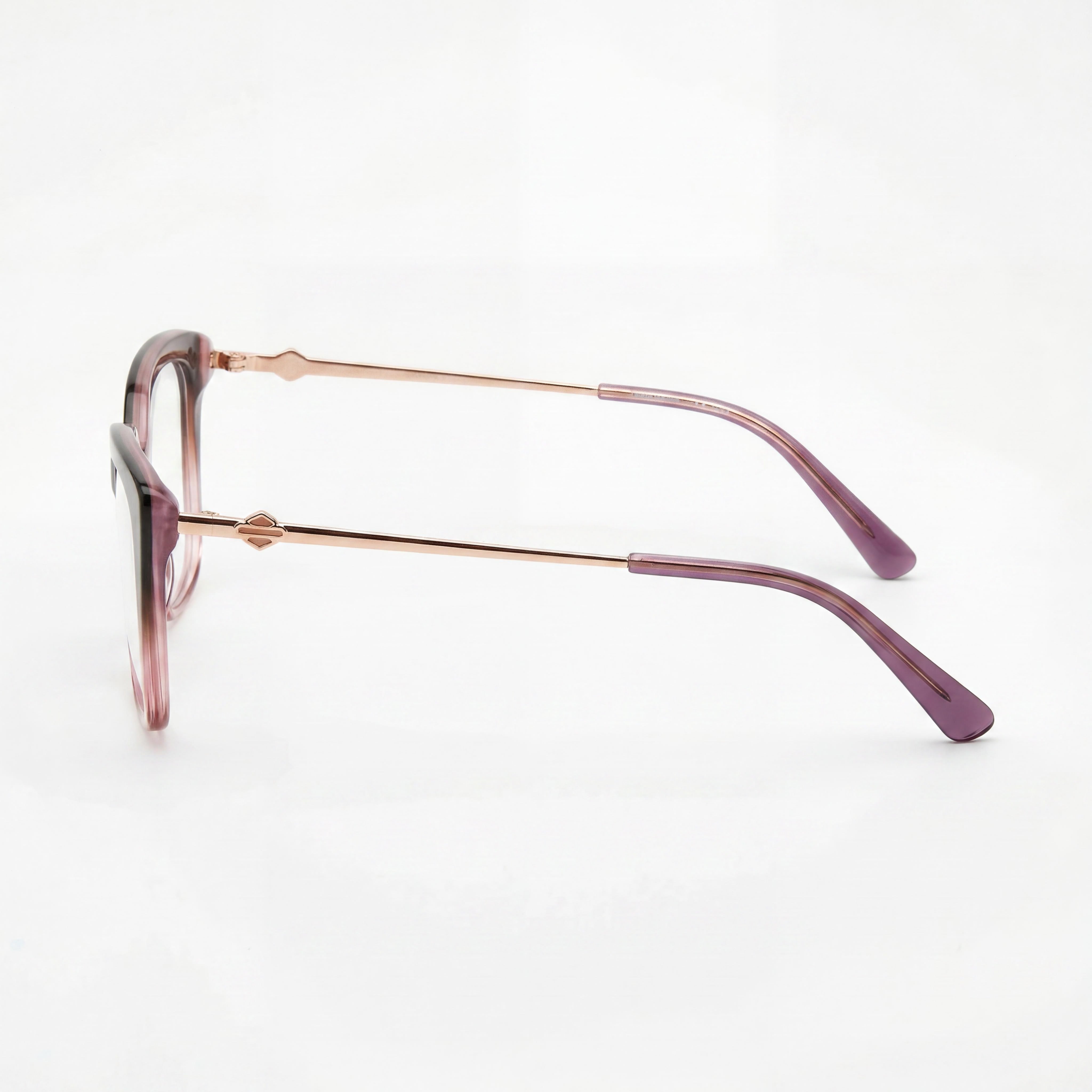 Monturas ópticas de plástico para mujer Harley-Davidson Hd50119 en violeta y oro rosa 53-16-145, Photo 2