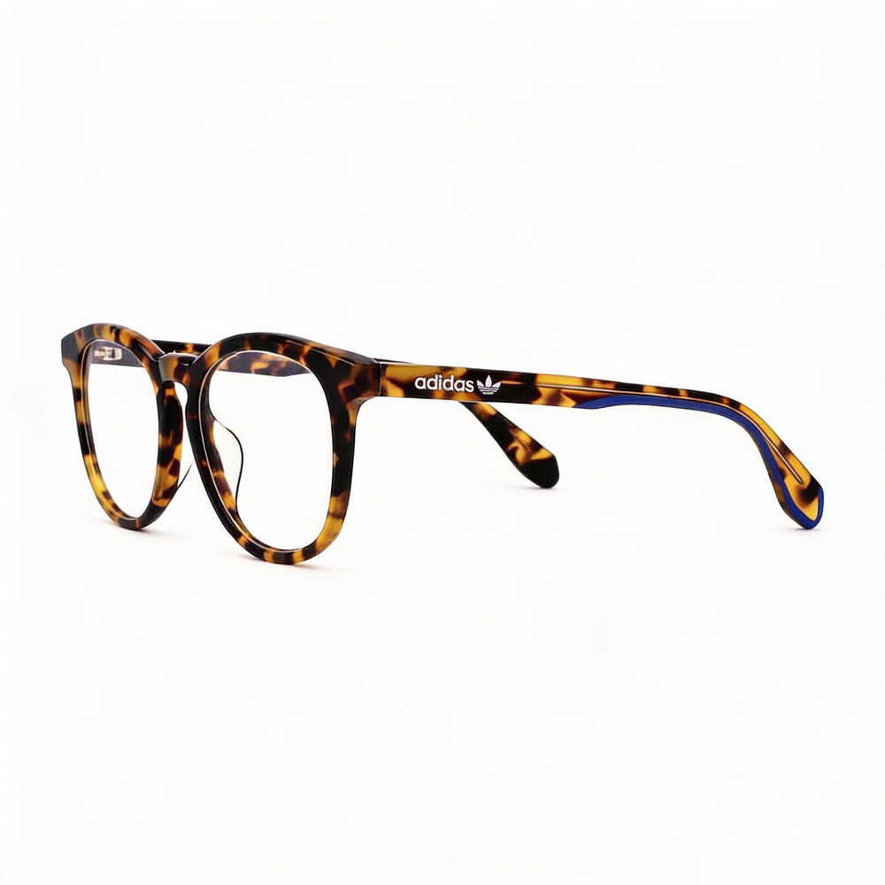 Adidas Originals OR5019-F Women's Prescription Ready Eyeglasses, Blonde Havana & Shiny Black, 54-17-140