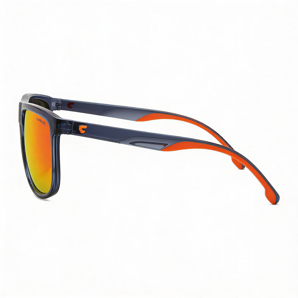 Gafas de sol Carrera Modern unisex ovaladas de poliamida azul y naranja de 58 mm con protección UV