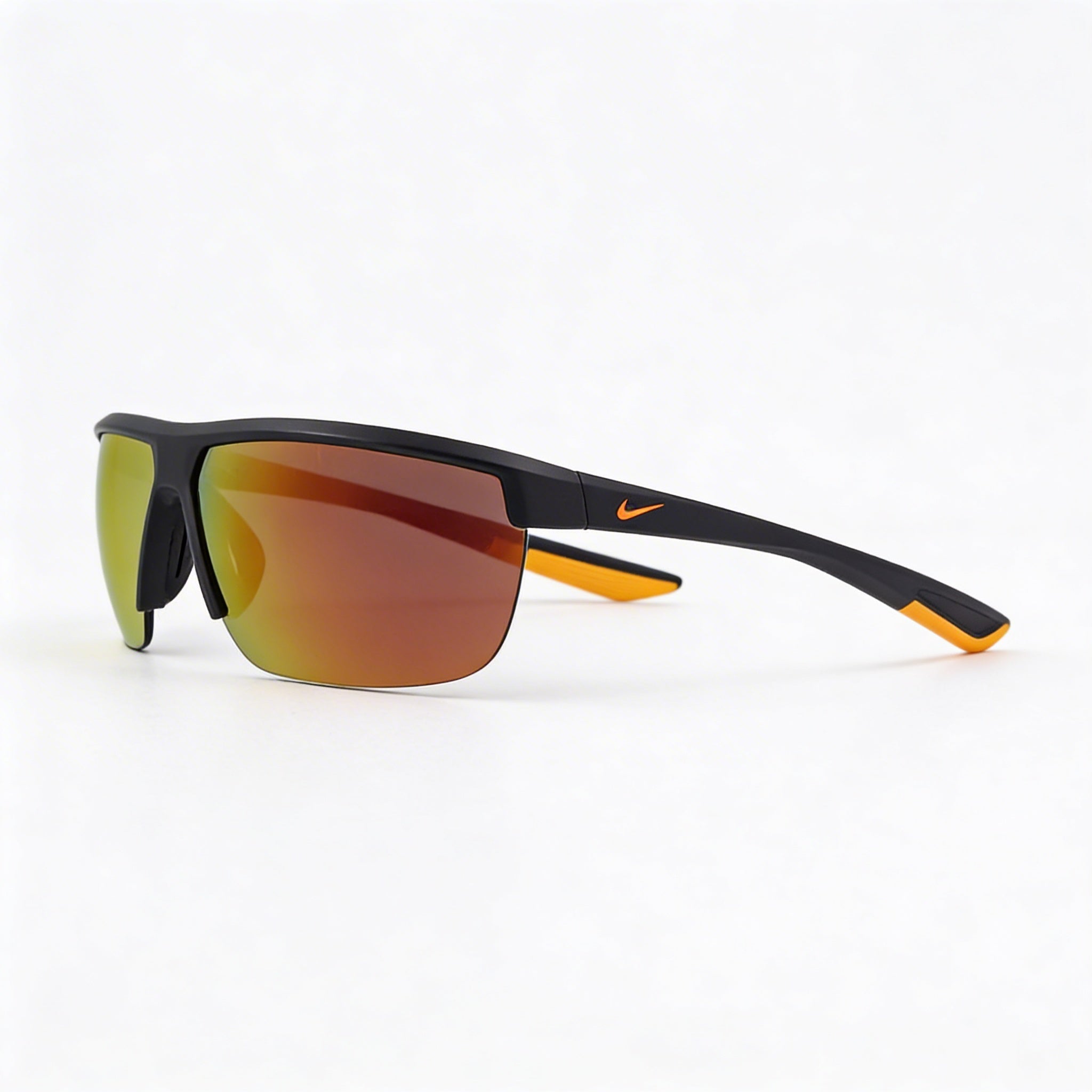 Gafas de sol Nike Tempest unisex de plástico, montura Gridiron Total Orange, lentes de espejo marrones anaranjadas, protección UV de 60 mm, Photo 3