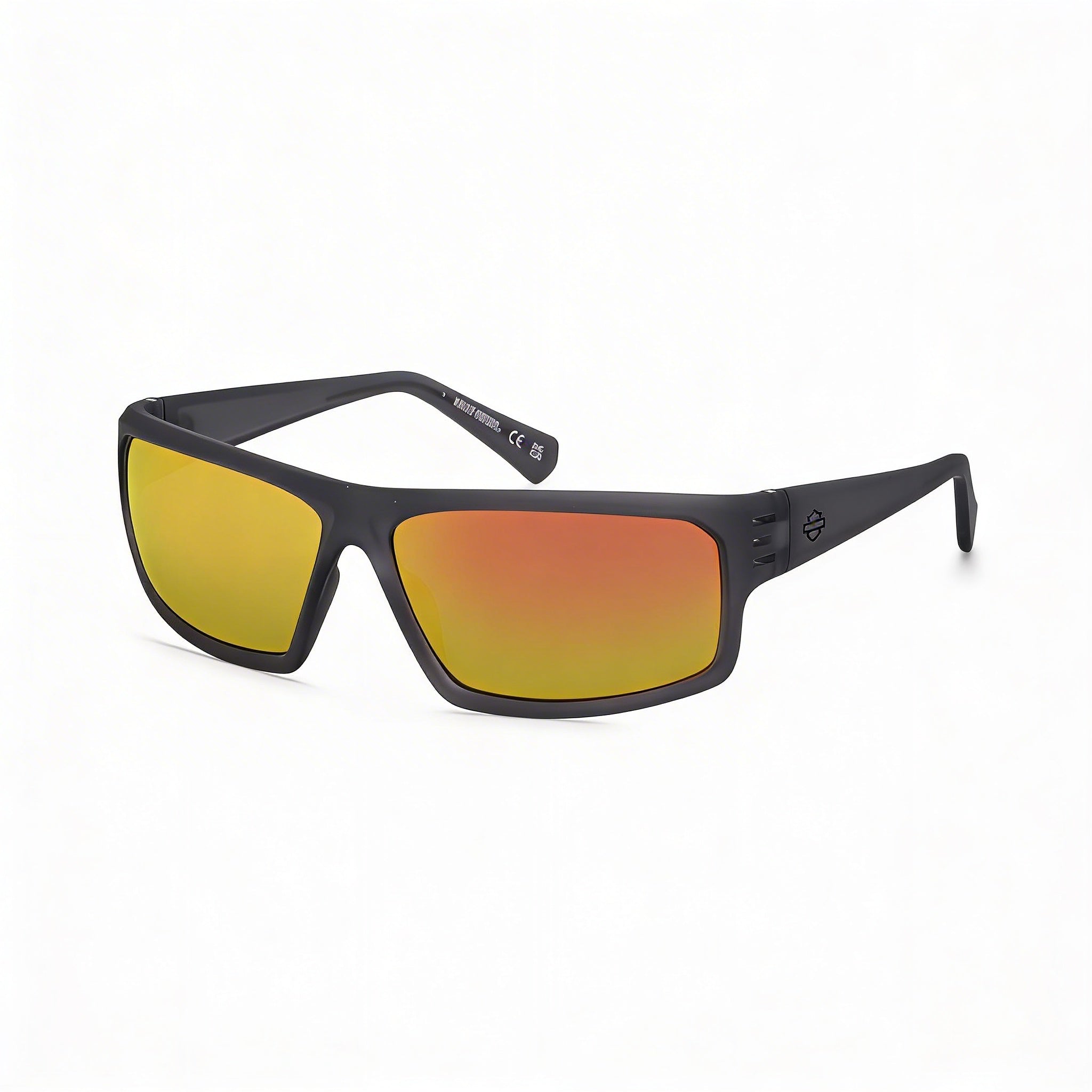 Gafas de sol Harley-Davidson Hd0983x rectangulares para hombre con montura inyectada gris humo y lentes ahumadas con protección UV de 64 mm, Photo 3