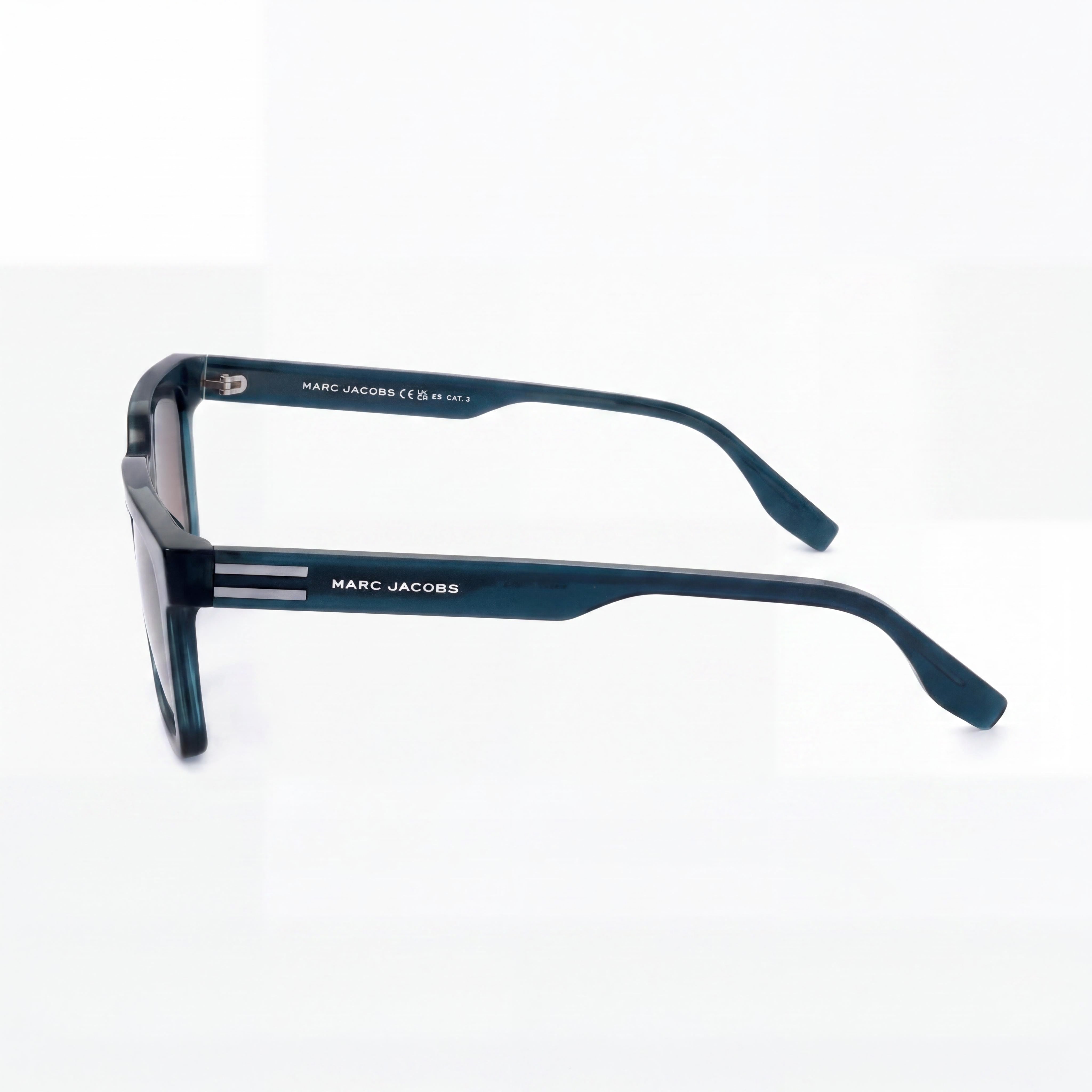 Marc Jacobs Casual Men's Acetate Frame Blue Brown, Non-Polarized Brown Lenses, 53mm Lens Width, Photo 3