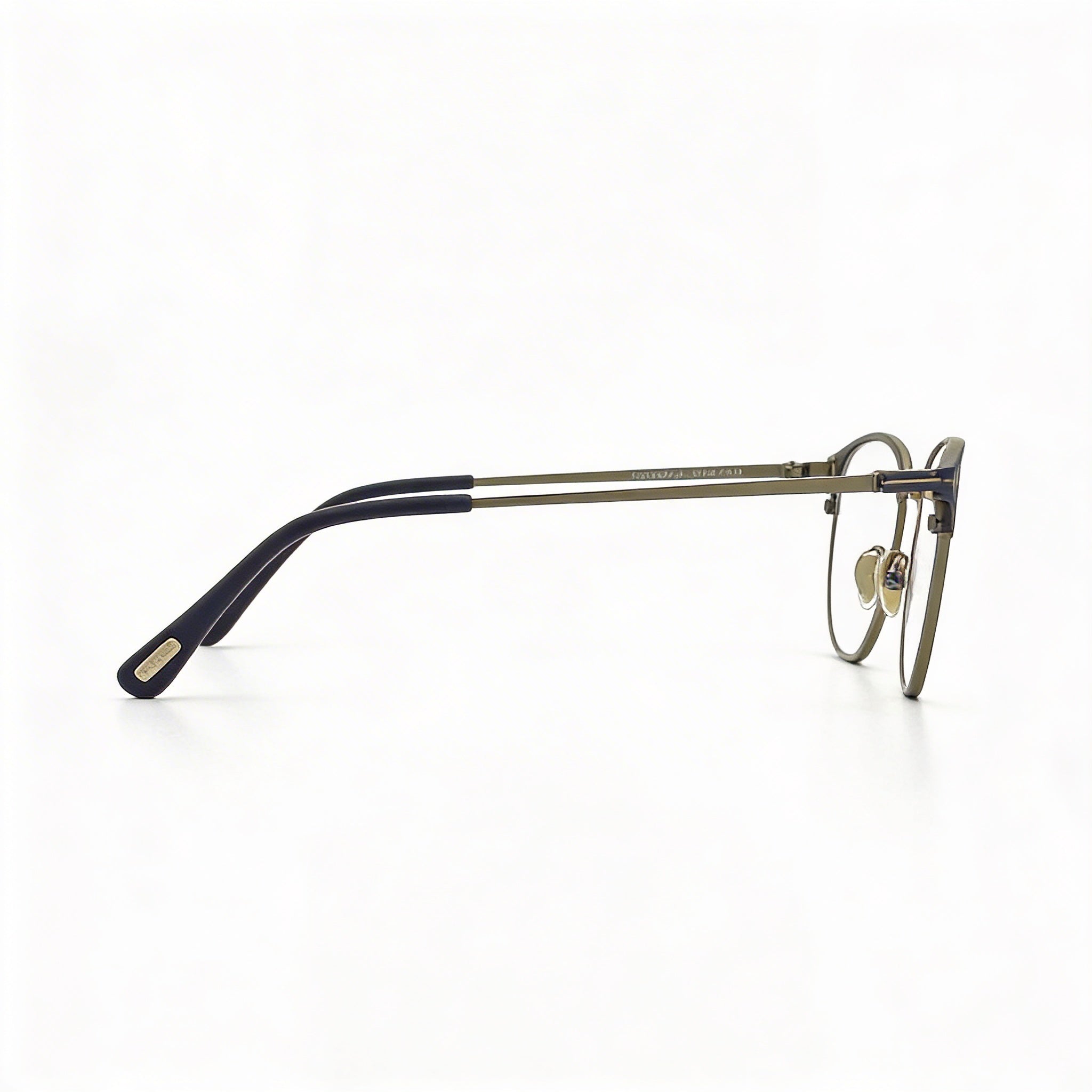 Gafas de sol Tom Ford FT5750-B para hombre, de metal, con protección contra la luz azul, en azul mate brillante y rutenio oscuro, 54 mm, Photo 3