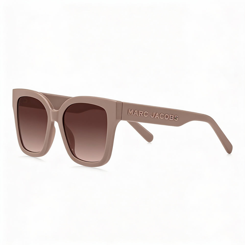 Gafas de sol Marc Jacobs rectangulares de celulosa en beige y marrón con protección UV de 53 mm para mujer