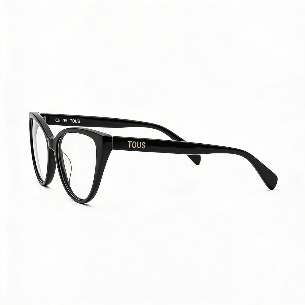 TOUS Butterfly Women's Black Cellulose Acetate Optical Frame 54mm