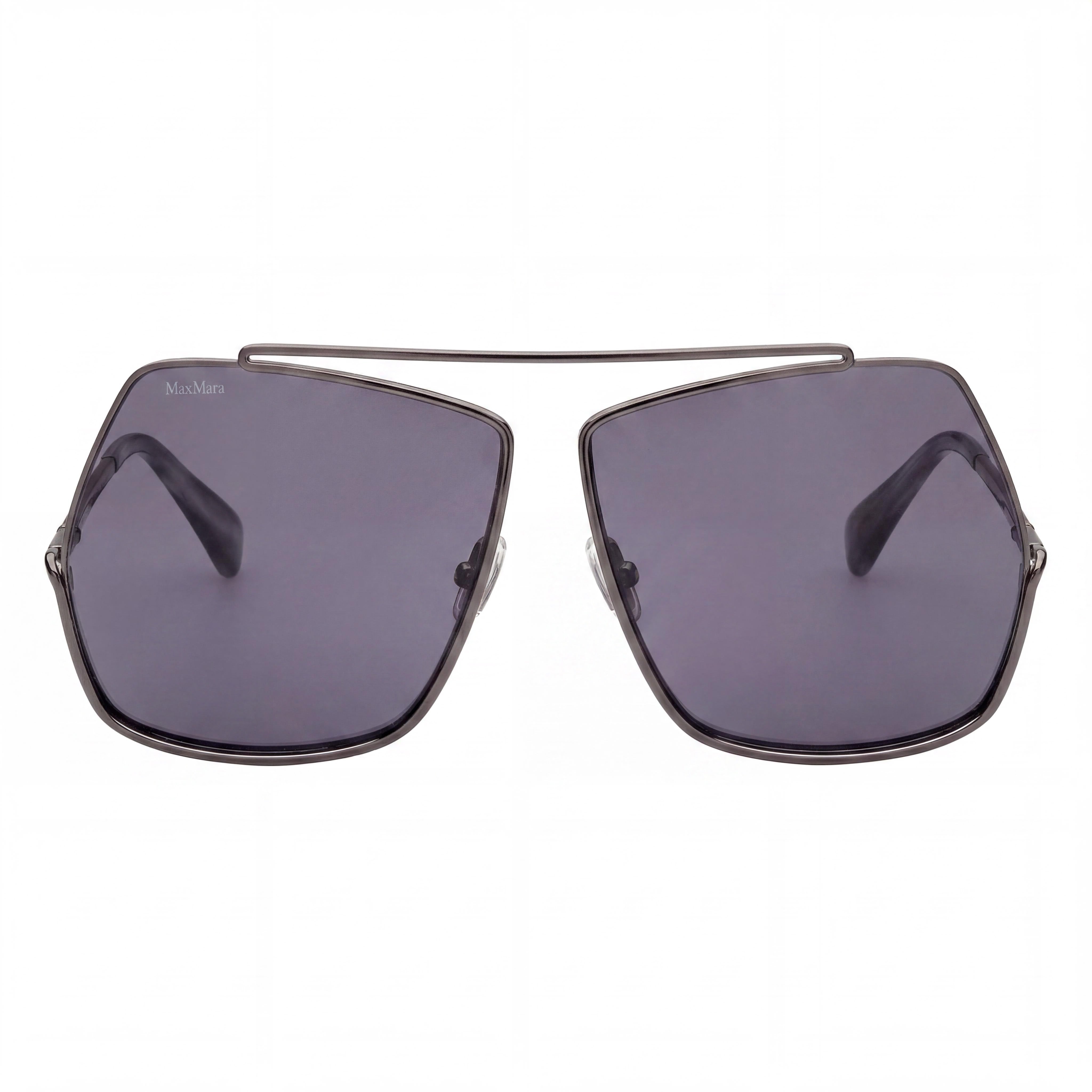 Gafas de sol MaxMara Classic para mujer, montura de metal dorado con lentes verdes, tamaño de los ojos: 64 mm, puente: 12 mm, patillas: 135 mm, Photo 2