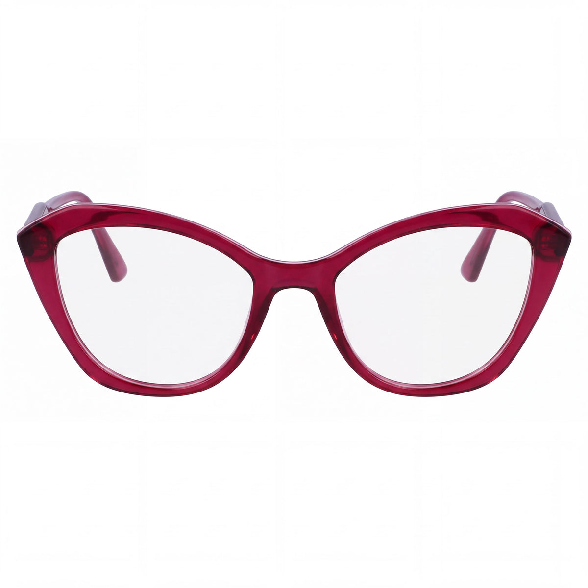 KARL LAGERFELD Women's Kl6137 Cat Eye Eyeglasses with Iniettato Frame in Antique Rose, 52mm Lens Width, Photo 2
