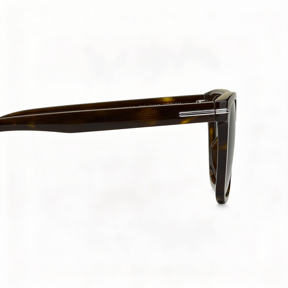 HUGO BOSS BLACK Modern Men's Acetate Frame Havana Non-Polarized 100% UV Protection Sunglasses 52mm
