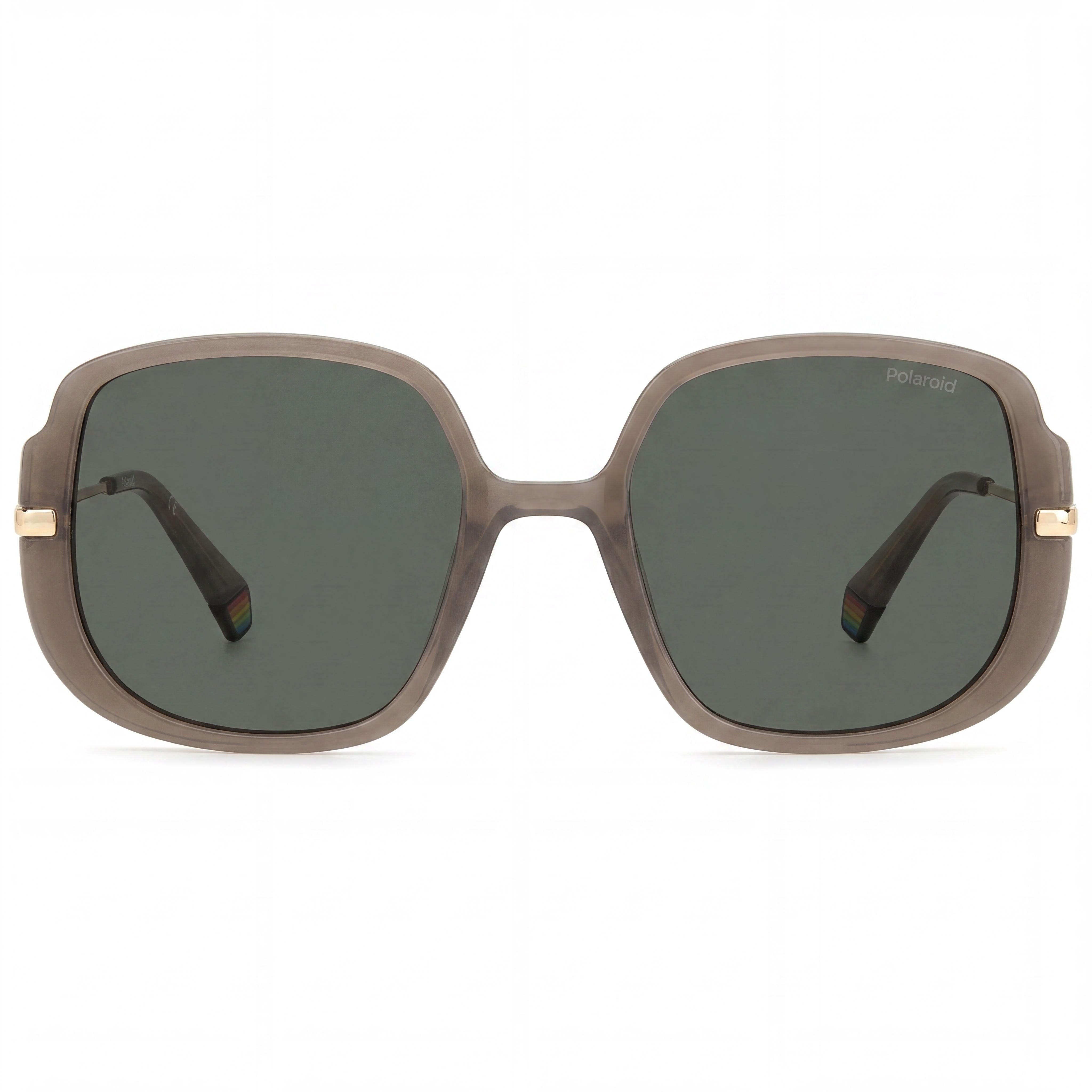 Gafas de sol polarizadas Polaroid PLD 6181/S con protección UV para mujer, montura de policarbonato color nude cristal, lentes de barro de 53 mm, Photo 2