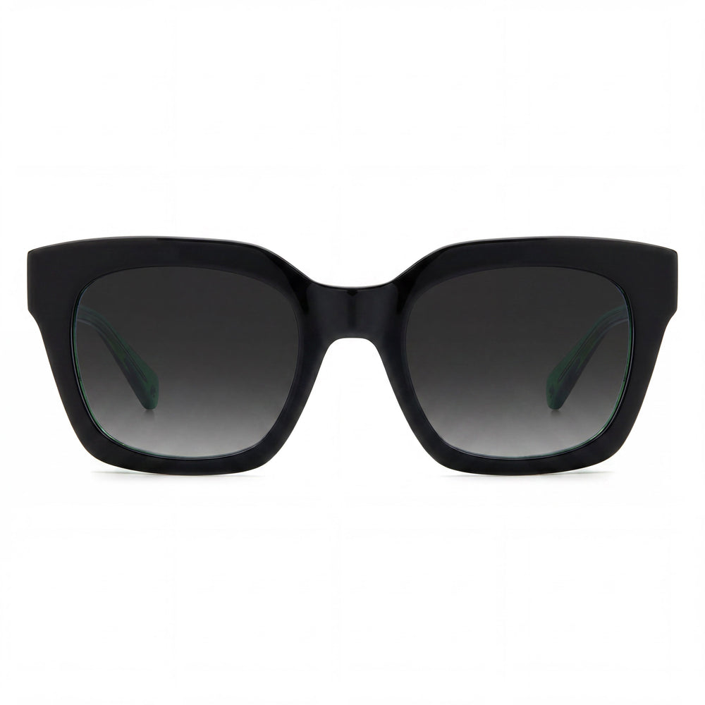 Gafas de sol Kate Spade New York Seasonal para mujer, de acetato, en negro, verde y gris, sin polarizar, con montura gris oscuro y sombreado, 50 mm