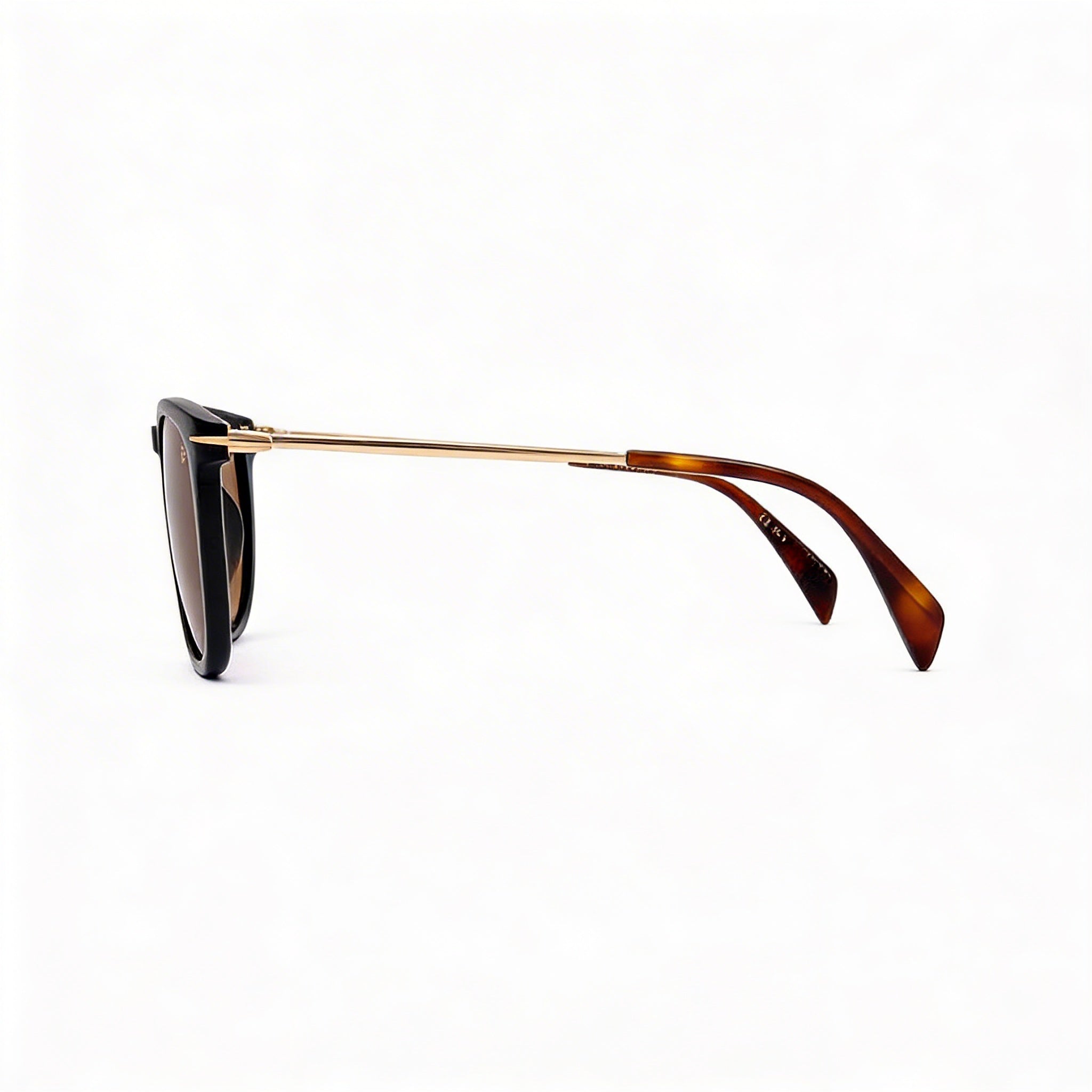 Gafas de sol David Beckham DB 1034/S unisex, casuales, de plástico, armazón negro y dorado, protección UV, no polarizadas, 53 mm, Photo 2