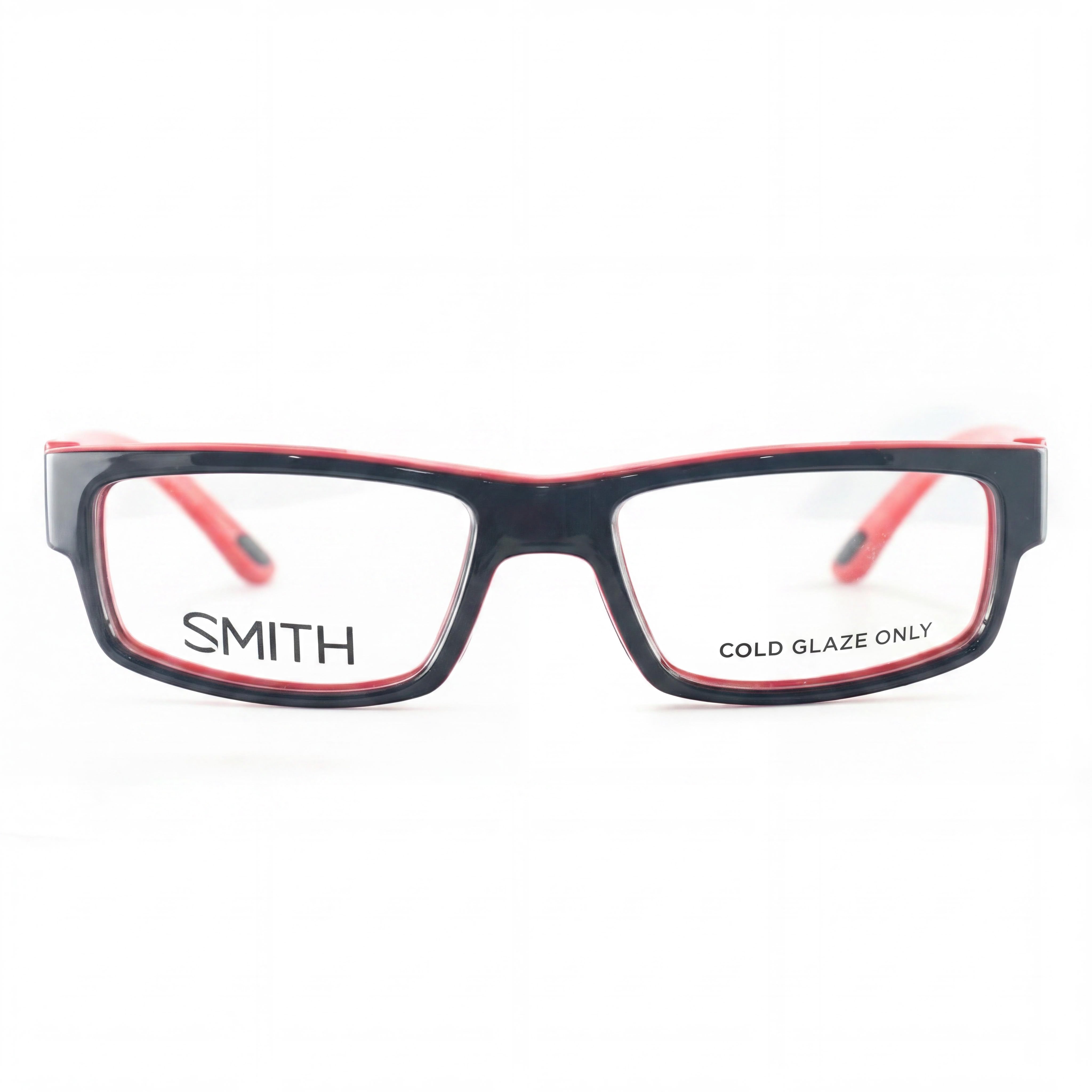 Smith Odyssey 0MV5 Men's Rectangular Black Red Plastic Non- Rx-Able Eyeglasses 53-19-140, Photo 2