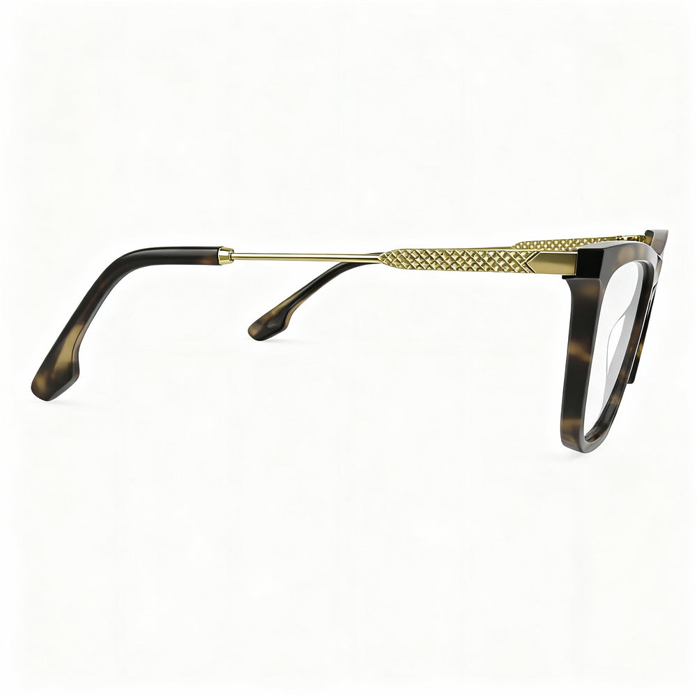 Victoria Beckham Modern VB2663 Women’s Acetate Frame Non-polarised Eyewear, Striped Khaki Havana, 54mm