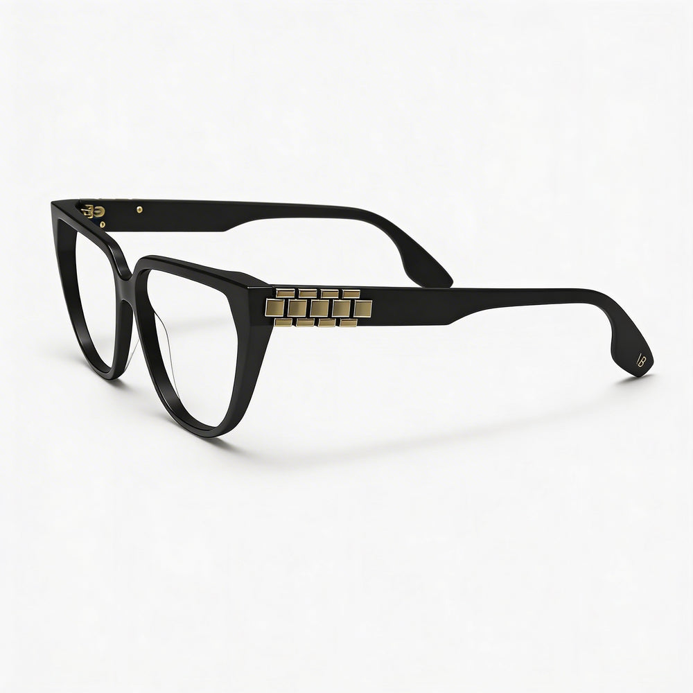 Victoria Beckham Modern Women's Sunglasses with Black Acetate Frame and Black Non-Polarized Lenses 54mm