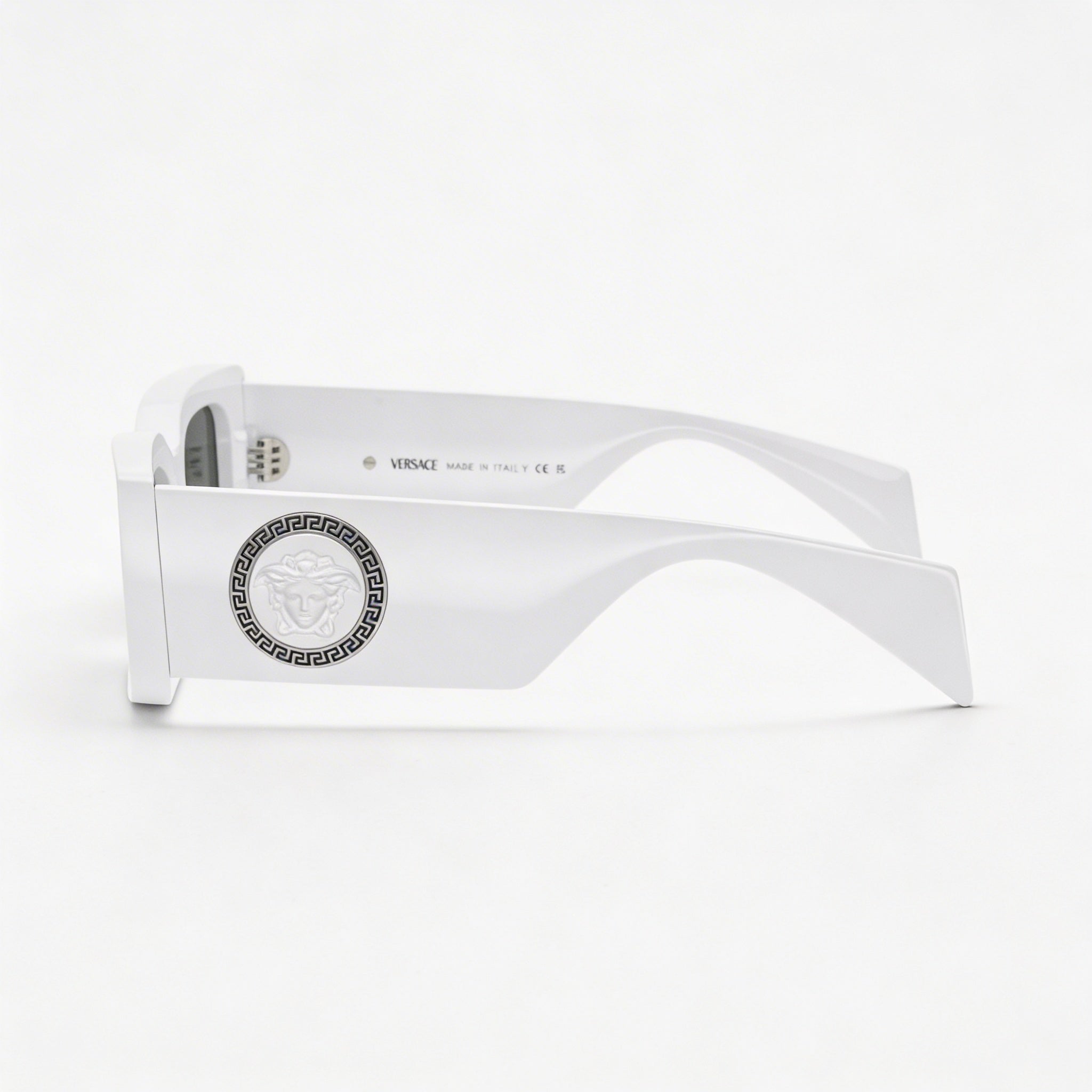 Versace Ve 4474u Unisex Grey, White Dark Grey Titanium Frame Non-Polarized Dark Grey Polycarbonate Lenses Eyewear 52mm, Photo 2