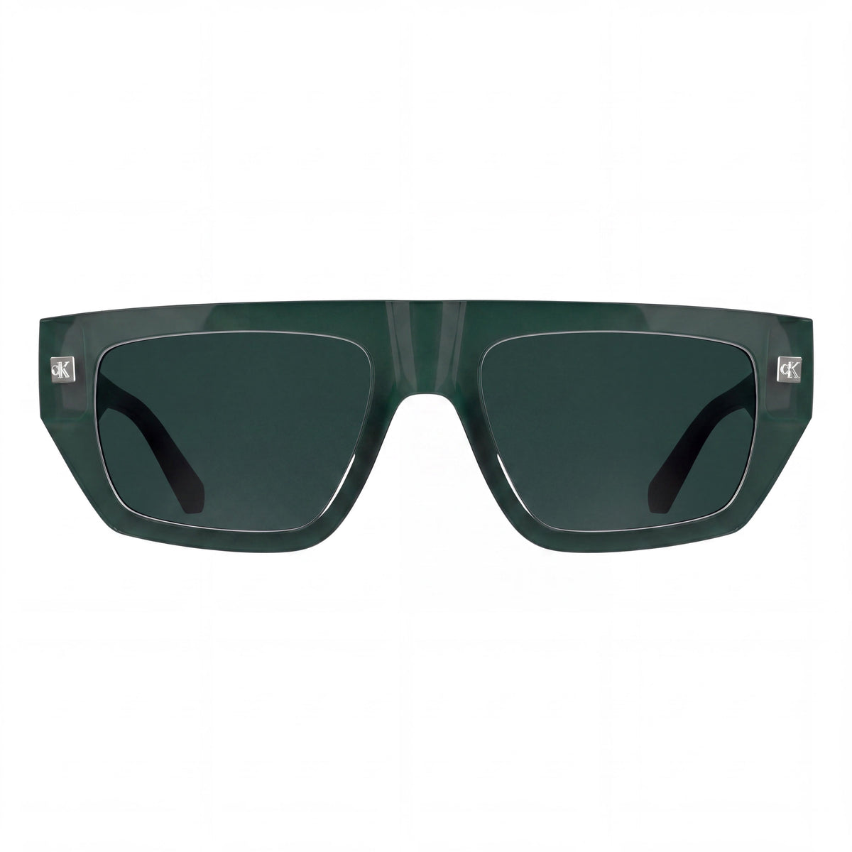 Calvin Klein Jeans Ckj25619s Gafas de Sol Unisex Verdes de Resina de Origen Vegetal TRITAN RENEW Petrol Sólido Protección UV 54mm, Photo 2