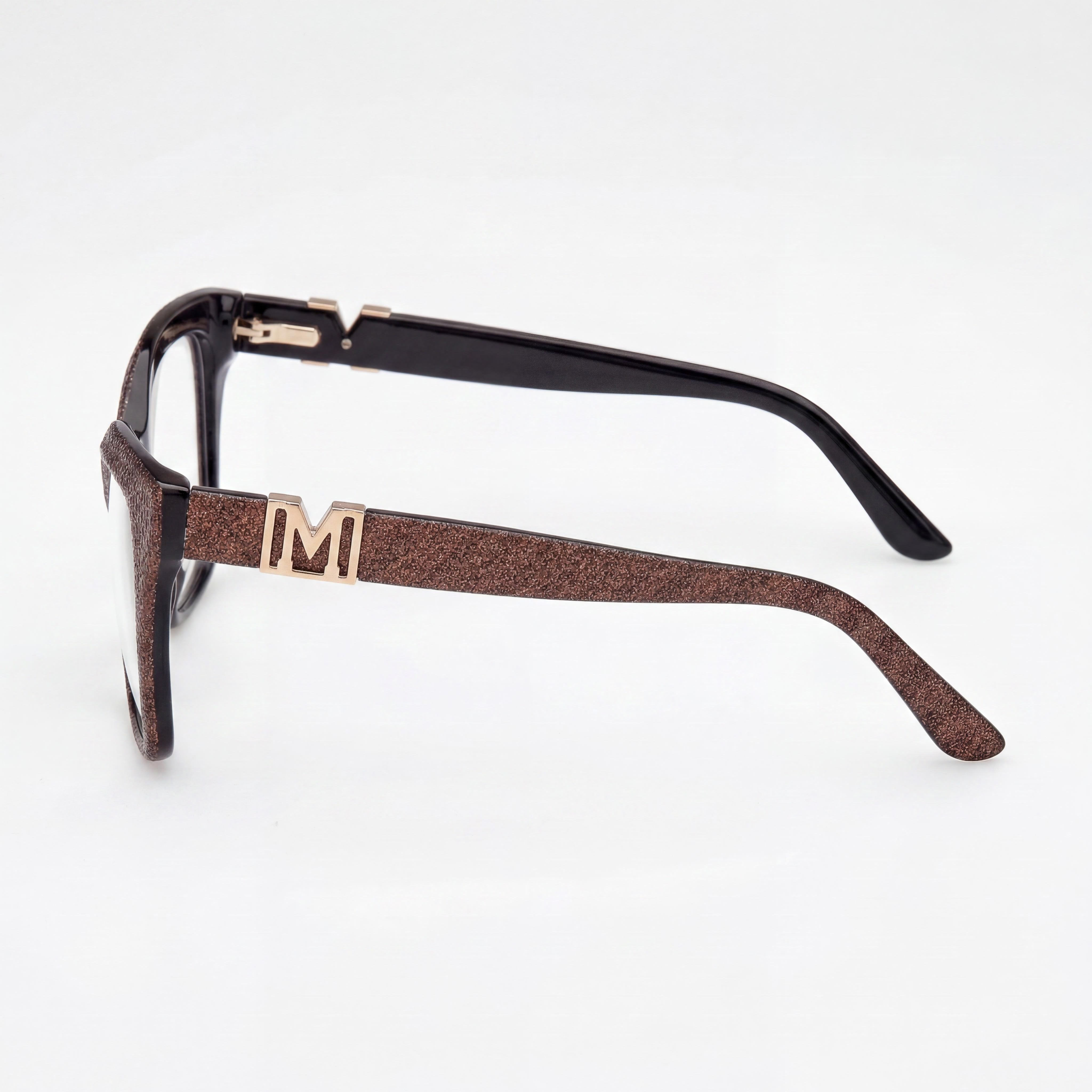 GUESS by Marciano Clásicas para mujer, Montura de Plástico Negro Brillante, Lentes de Policarbonato Multicolor, Ancho de Lente 55mm, Photo 2