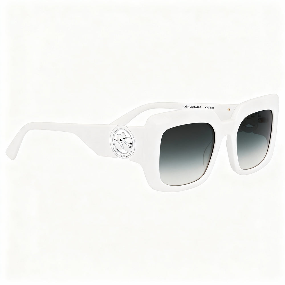 Longchamp LO753S Women's Casual Sunglasses with White Acetate Frame & White Non-Polarized Acetate Lenses 51-20-140