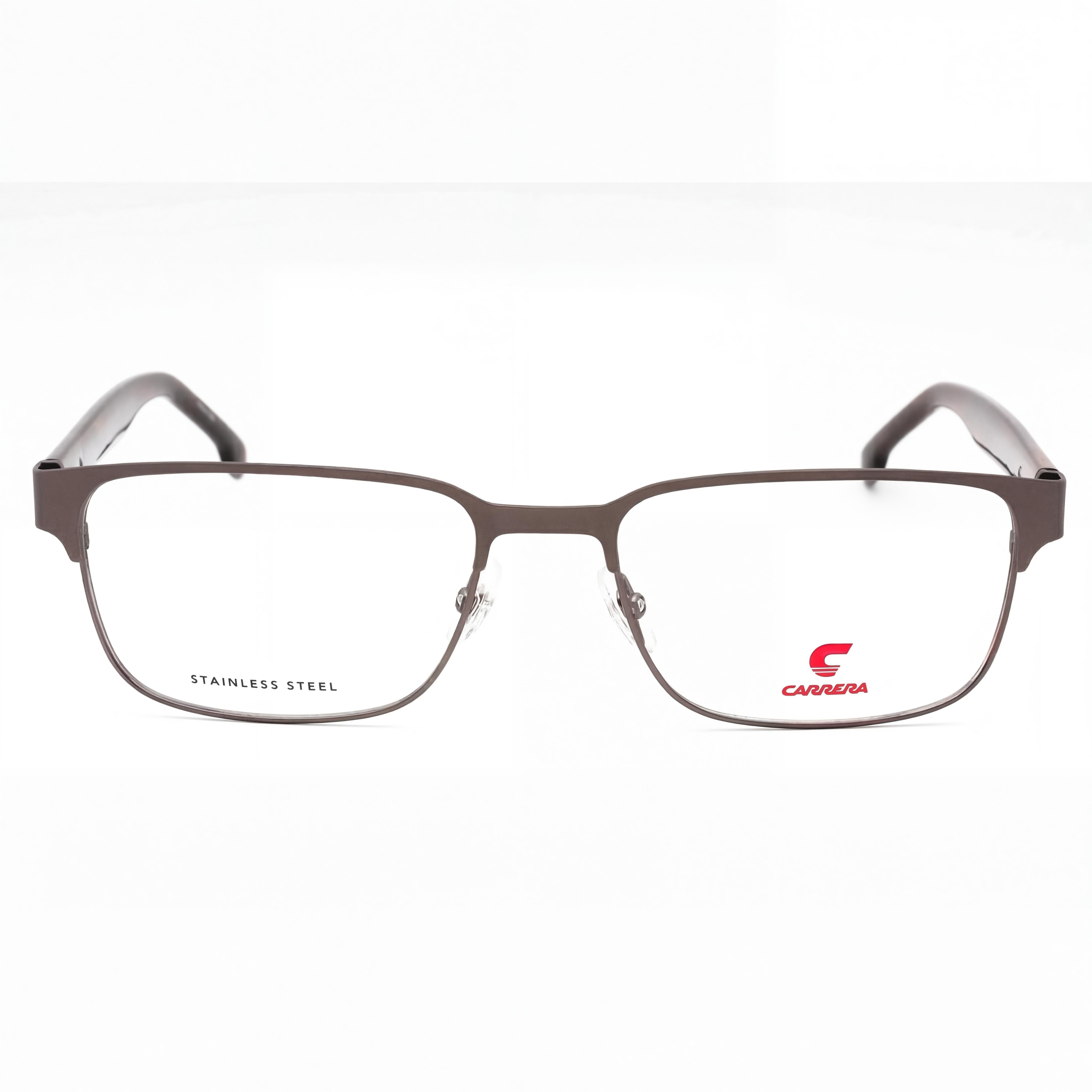 Carrera Carrera 8891 Gafas de hombre, montura de metal rutenio oscuro Habana, lentes transparentes, tamaño 56mm, Photo 2