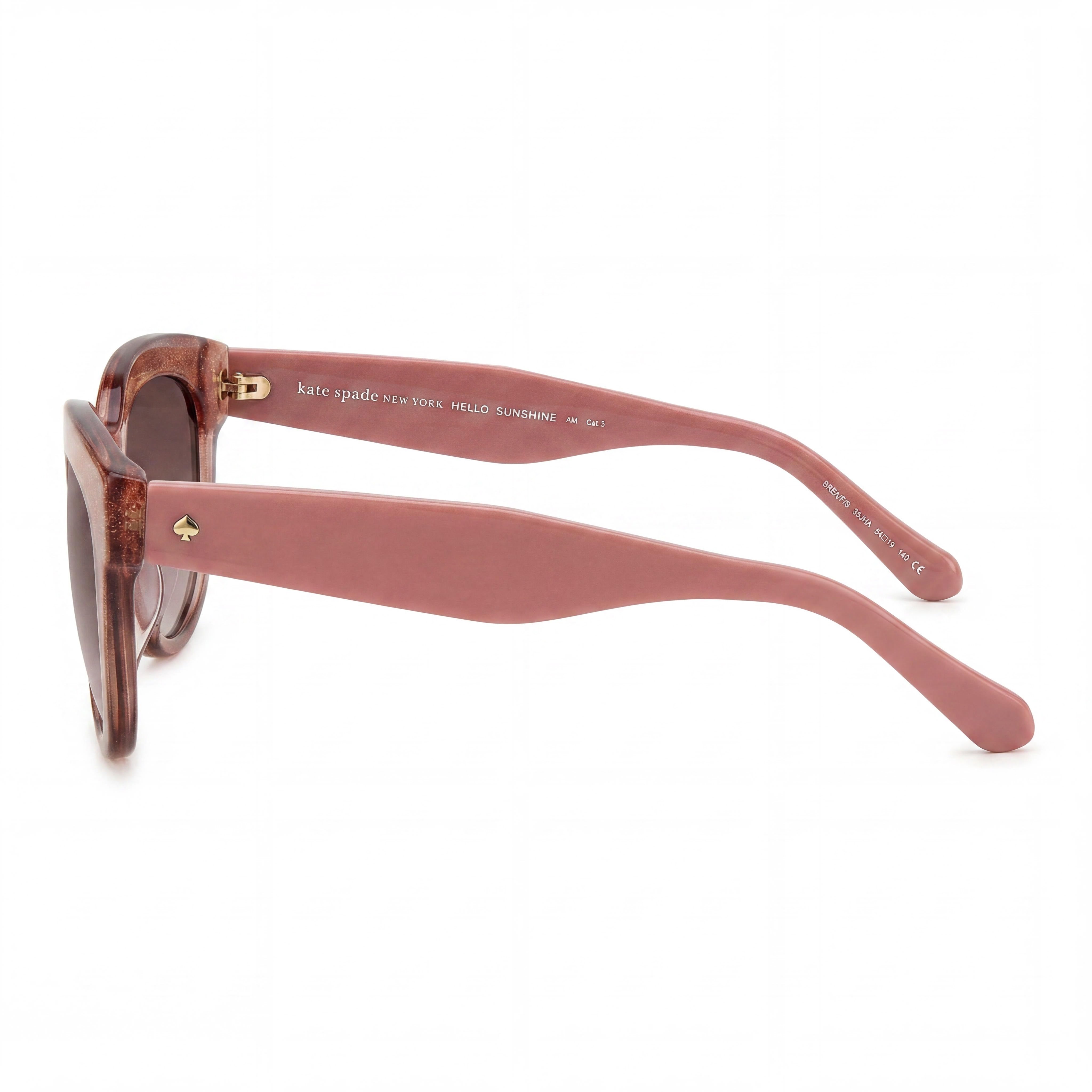 kate spade new york BREA/F/S Women's Cat Eye Pink Brown Acetate Frame Brown Shaded UV Sunglasses 54mm, Photo 3