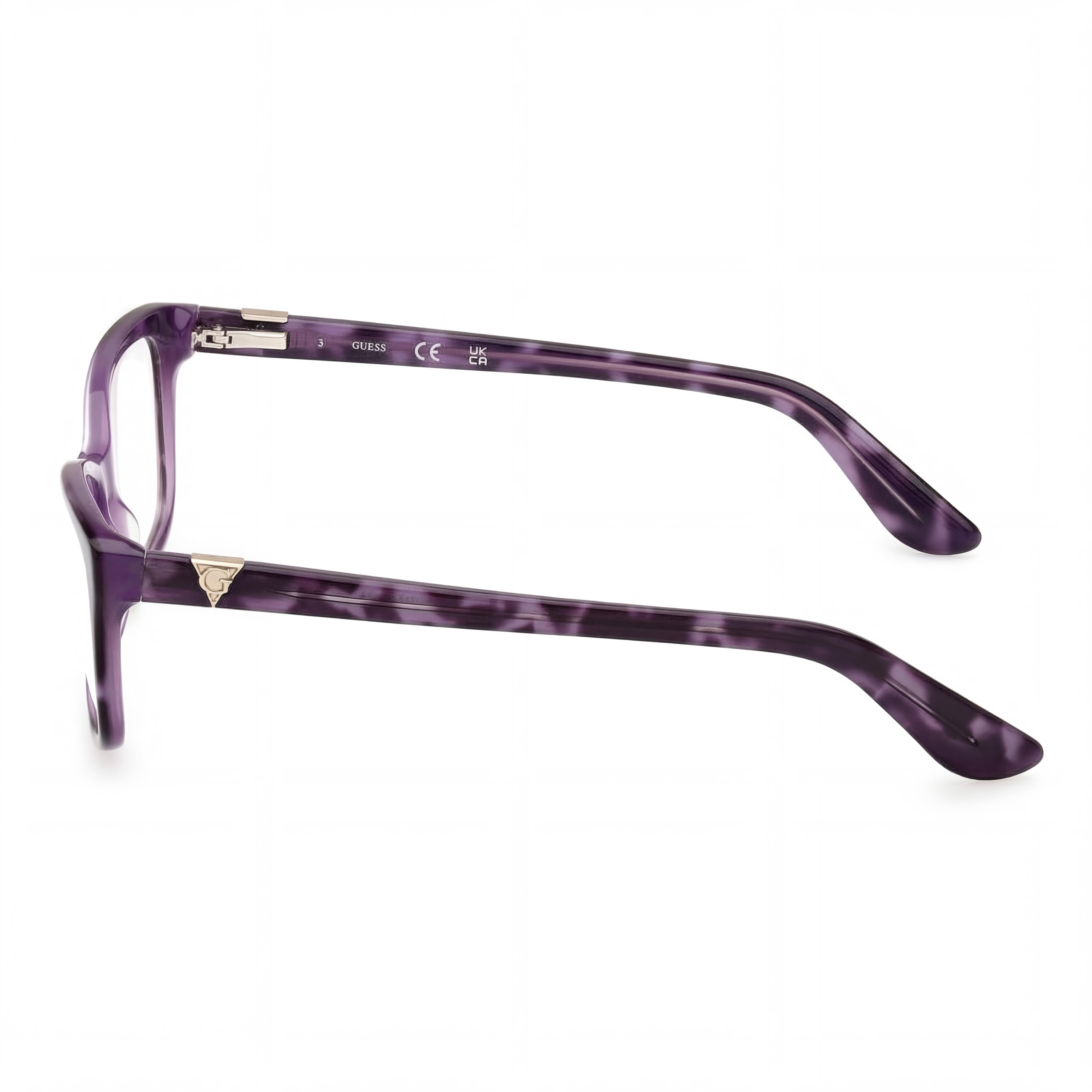 GUESS Gu2948-n Men's Shiny Violet Striped Plastic Eyeglasses 53mm, Photo 2