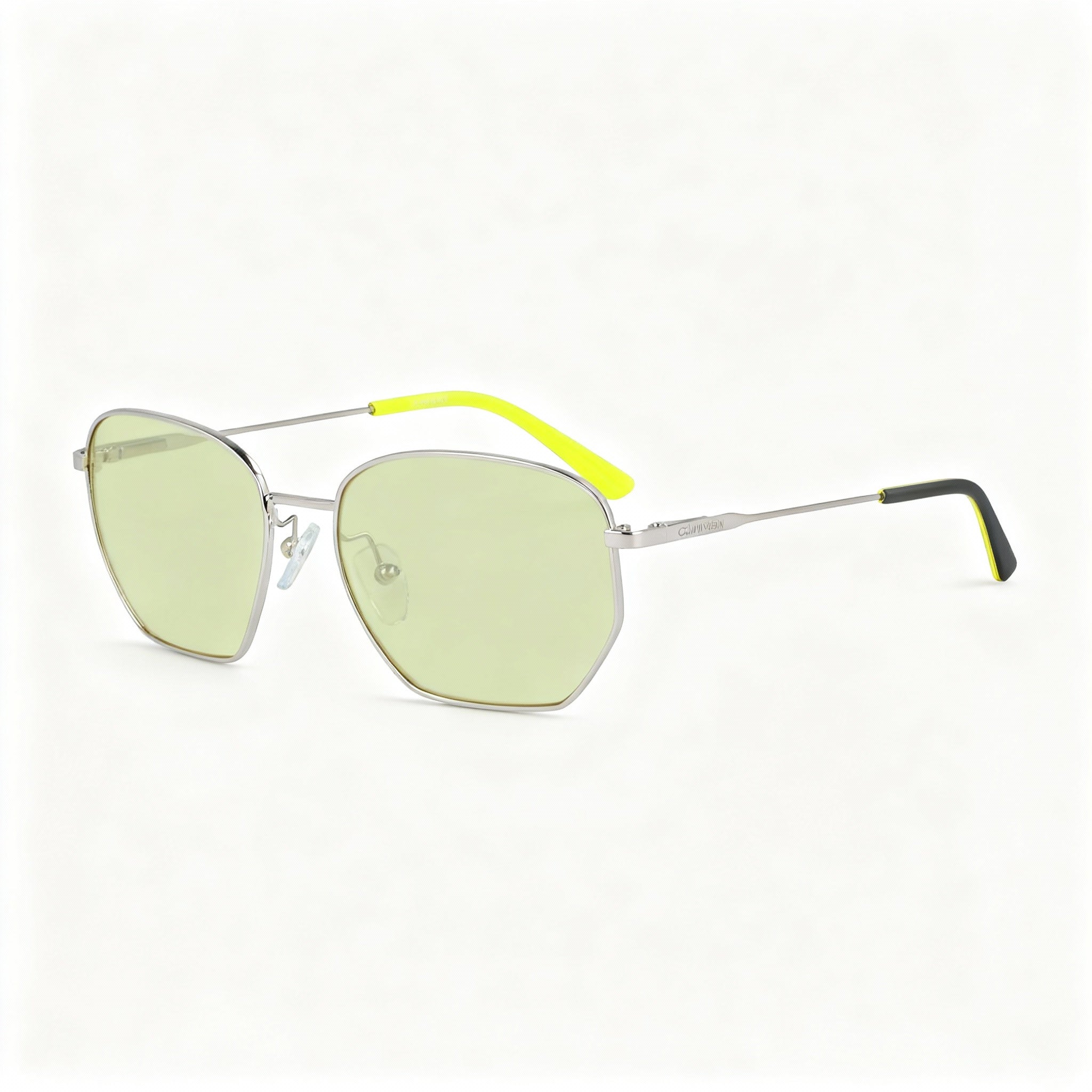 Calvin Klein The Standards Women's Silver Polycarbonate Non-Polarized Eyewear, 51mm Lens, UV Protection