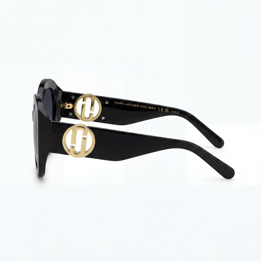 Marc Jacobs MARC 722/S Women's Casual Acetate Black Dark Grey Shaded Gradient UV Sunglasses 56mm