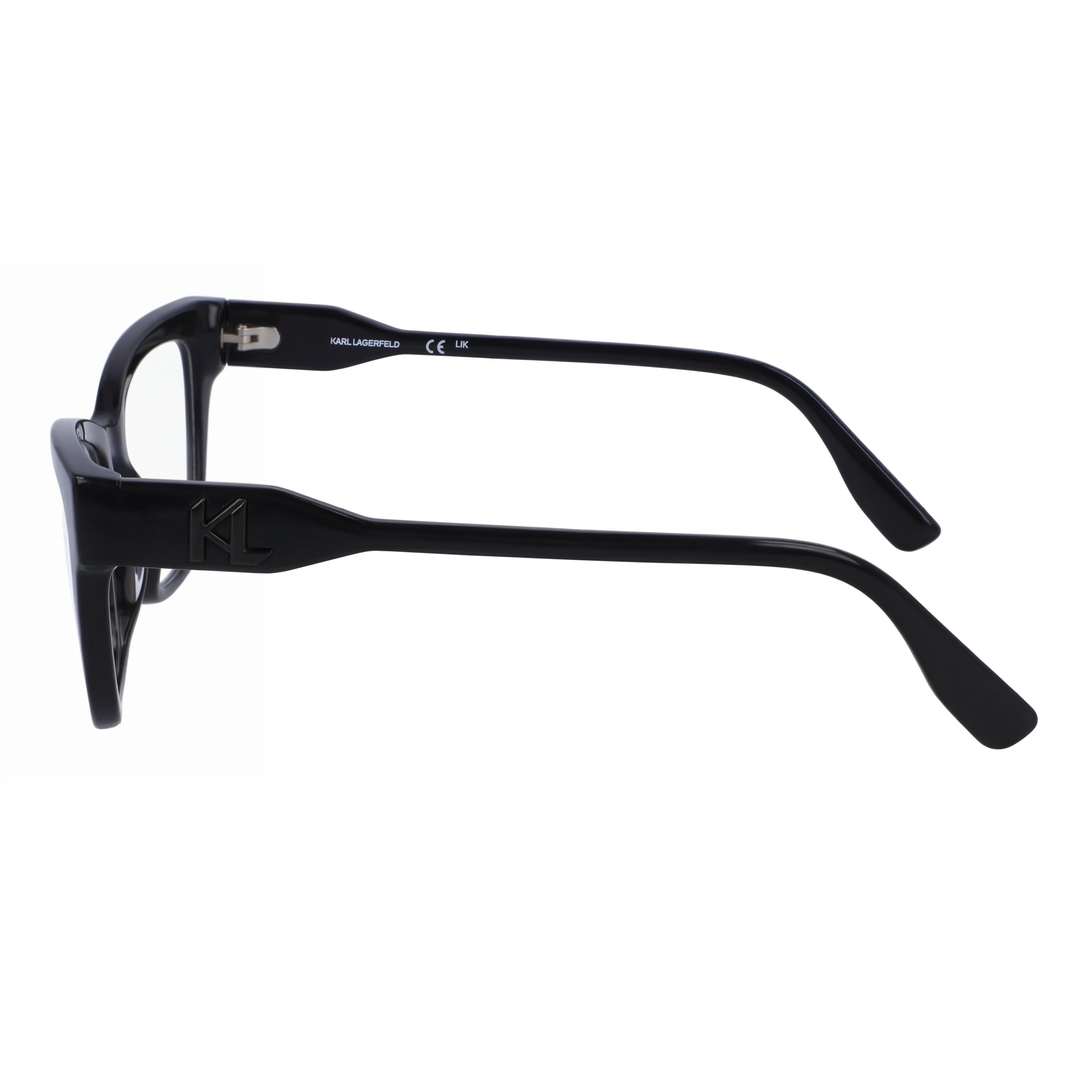 KARL LAGERFELD Modern Women’s Dark Grey Injected Plastic Frame with Dark Grey Polycarbonate Lenses Sunglasses, Photo 2
