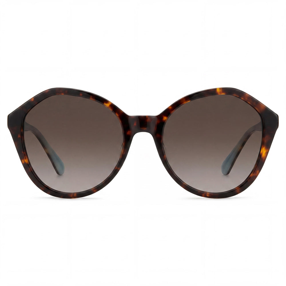 kate spade new york JEZEBEL/G/S Gafas de sol contemporáneas para mujer con montura de plástico habana y lentes marrones degradadas de 54 mm