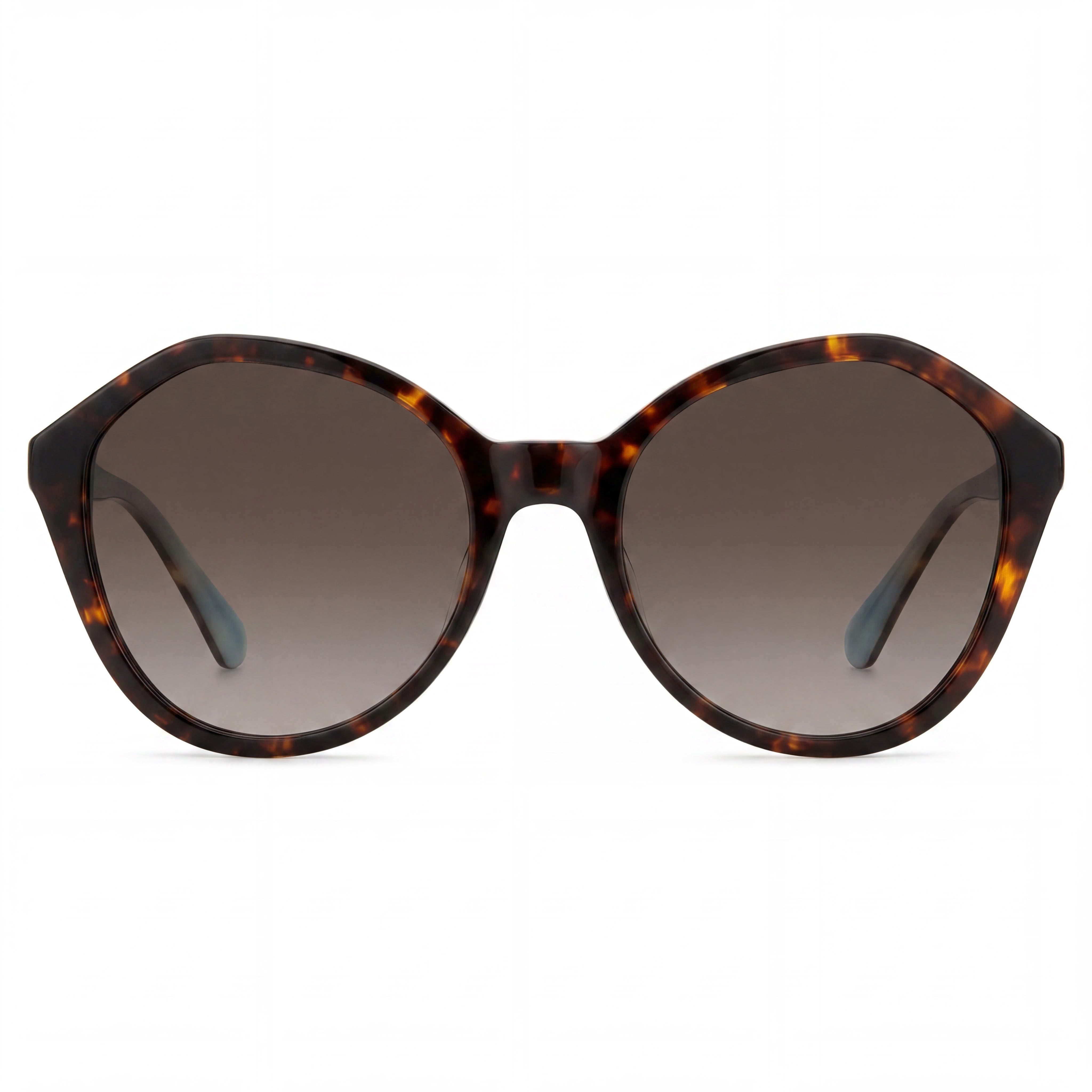 kate spade new york JEZEBEL/G/S Gafas de sol contemporáneas para mujer con montura de plástico habana y lentes marrones degradadas de 54 mm, Photo 2