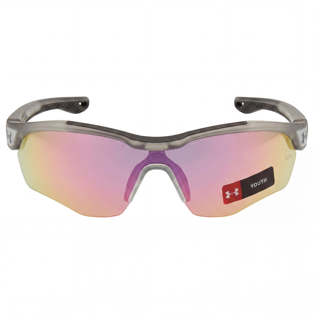 Under Armour Modern Unisex Poliamida Montura Gris Cristal Lentes Multicapa Violeta Azul Protección UV 99mm
