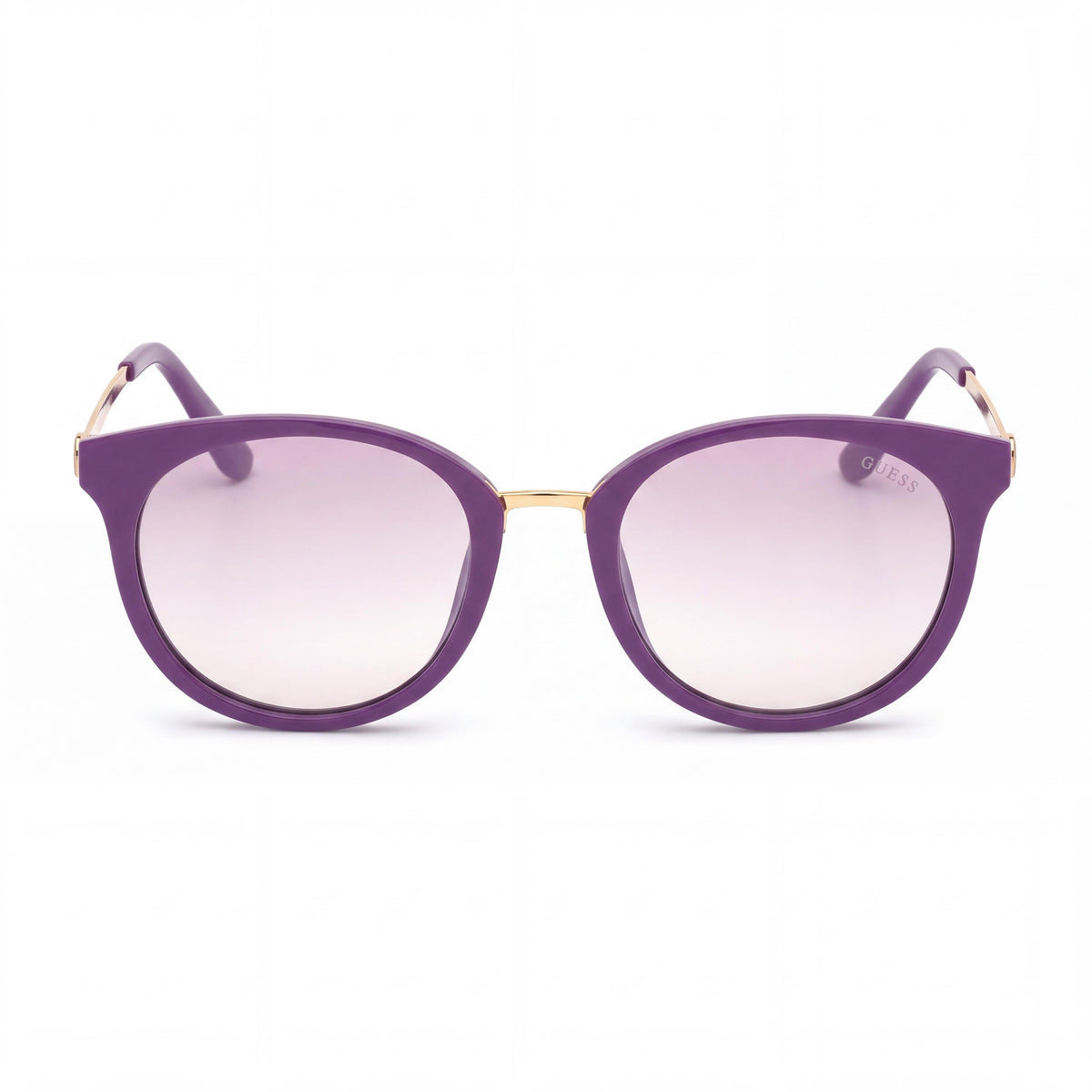 GUESS classic Women's Plastic Violet Frame Sunglasses with Purple Gradient UV Protected Lenses 140mm, Photo 2