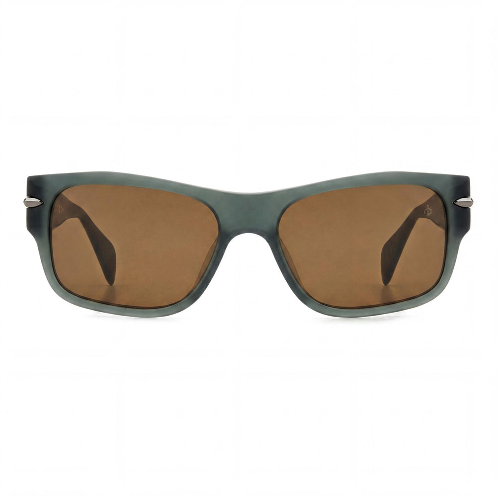Rag & Bone Casual para hombre, armazón de acetato de cristal, lentes verdes no polarizadas 55-17-145