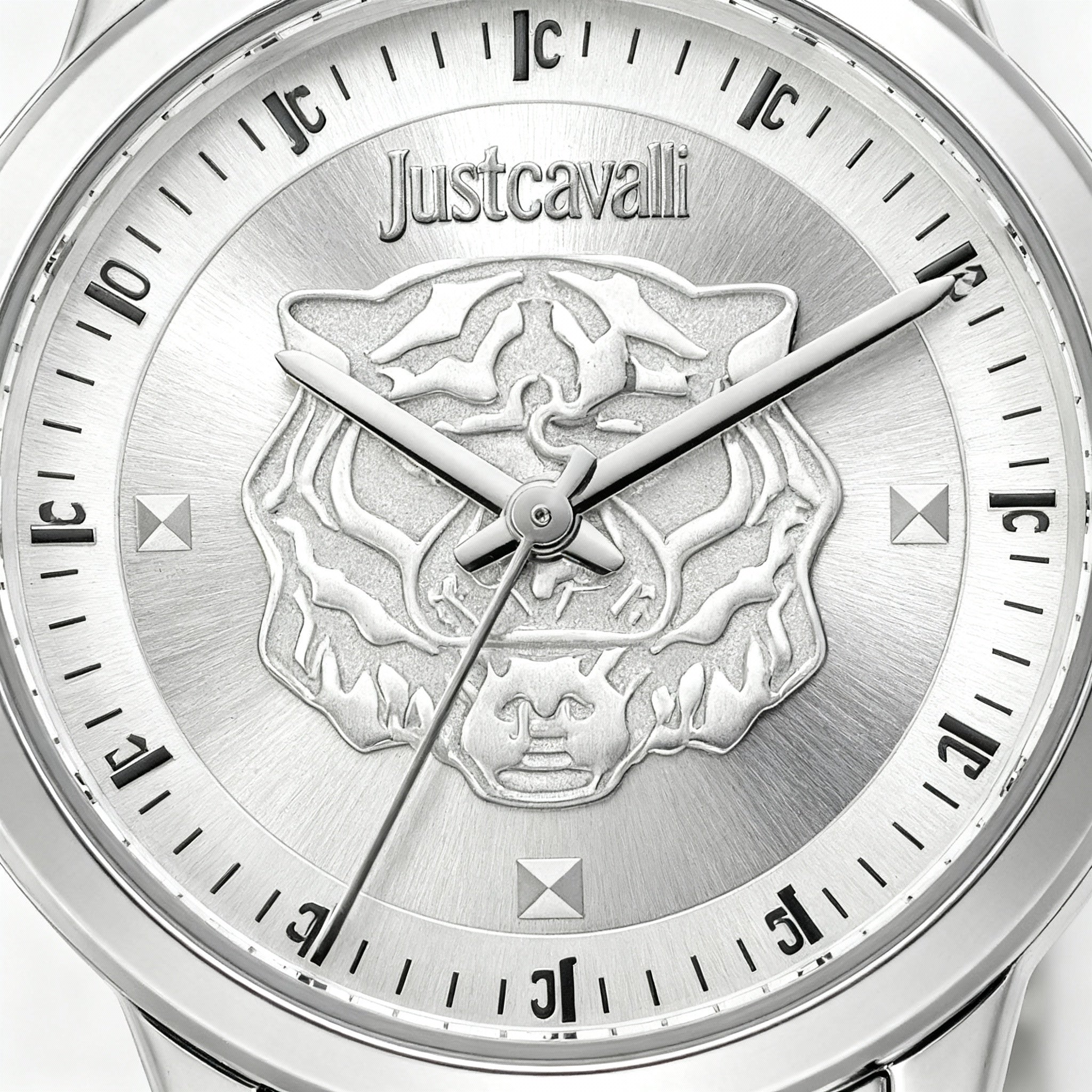 Just Cavalli Women's Watch & Bracelet Set, Silver-Tone Stainless Steel, Quartz Movement, 30mm Case, Photo 3