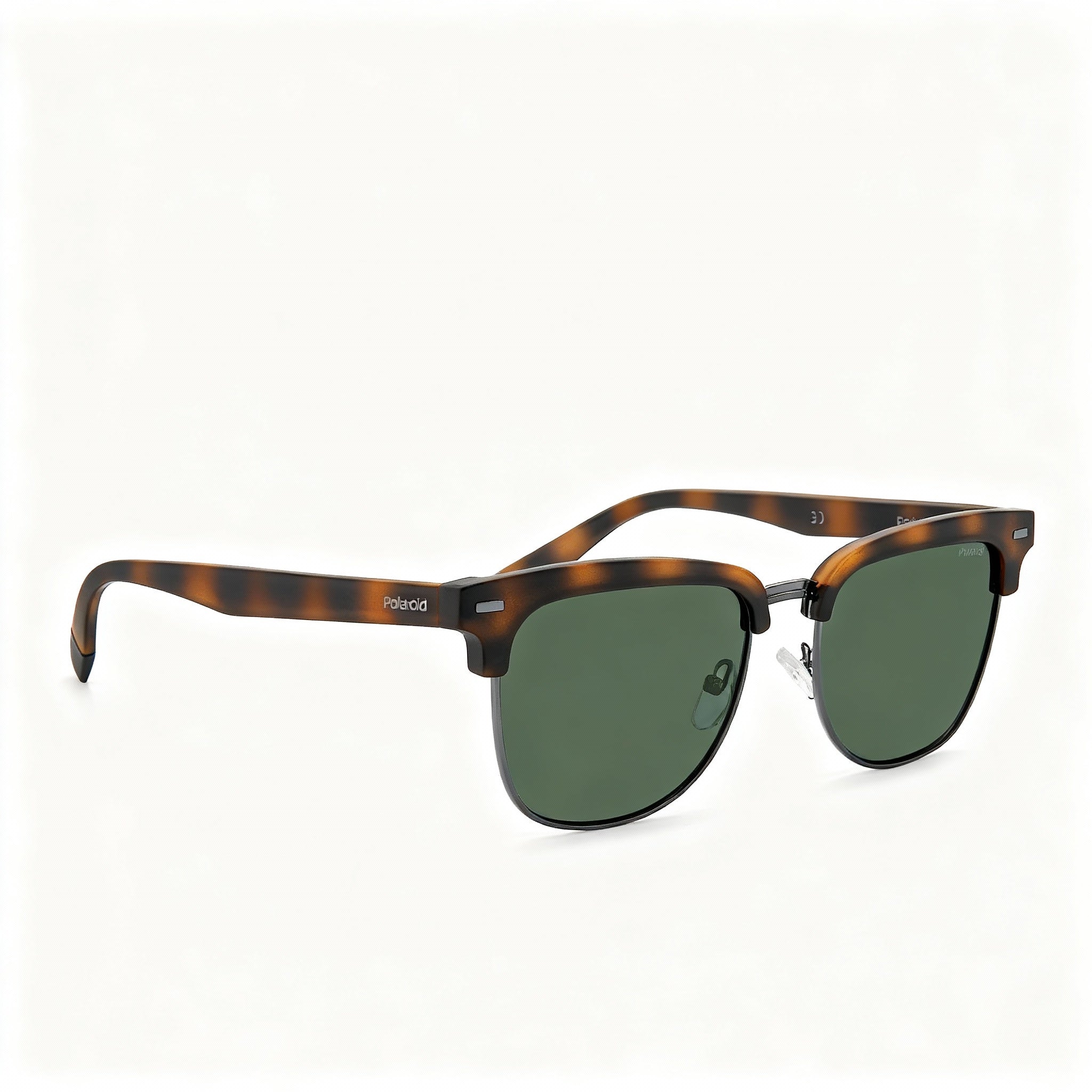 Polaroid Pld 4121/S Unisex Stainless Steel Polarized UV Protection Sunglasses Matte Havana Green 52-18-145, Photo 3