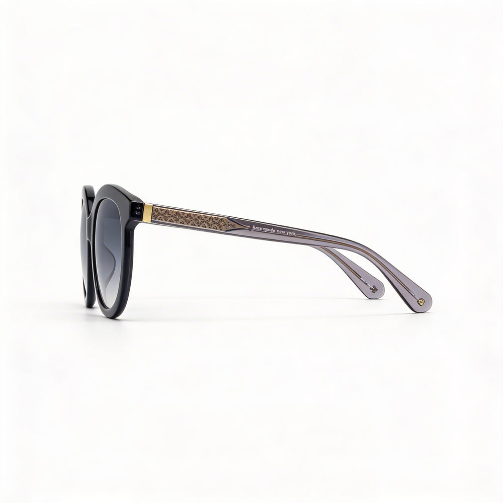 Gafas de sol cuadradas de acetato negro con protección UV y cristales oscuros degradados Lillian/G/S de Kate Spade New York para mujer 53mm