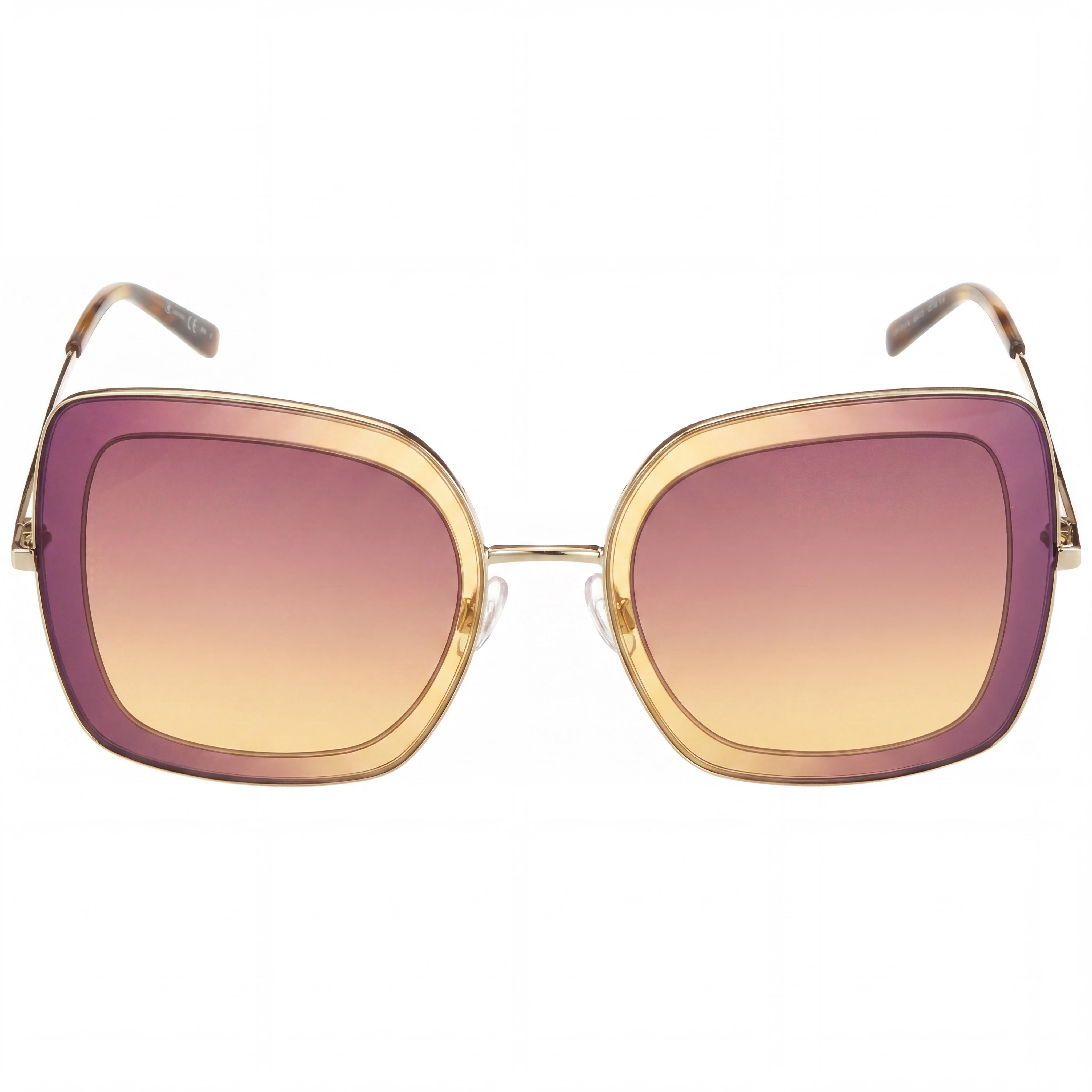 Gafas de sol M Missoni Cat Eye para mujer, de metal, doradas y grises, de doble tono, 52 mm, Photo 2