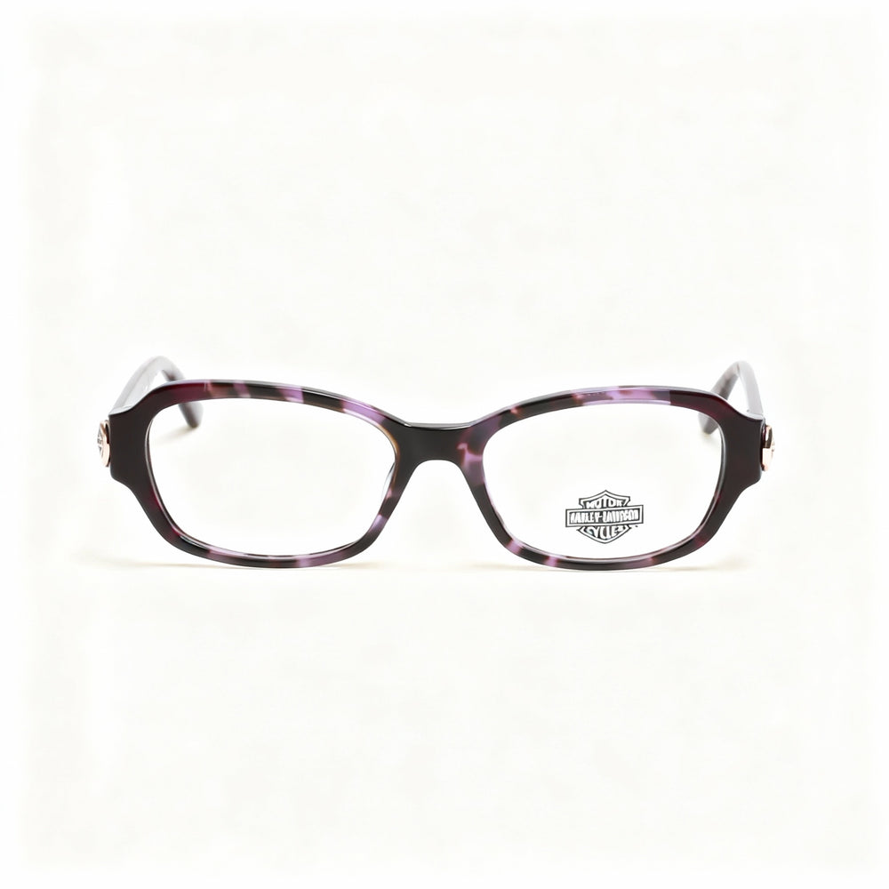 Harley-Davidson Hd0567 Men's Plastic Violet Eyeglasses Frame with Polarized Clear Polycarbonate Lenses 51-16-145mm