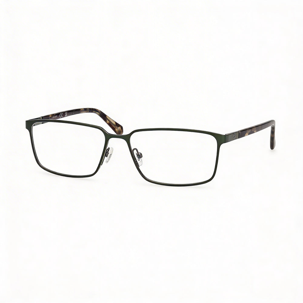 Guess Gu50244 Unisex Metal Frame Eyeglasses Matte Dark Green 55mm