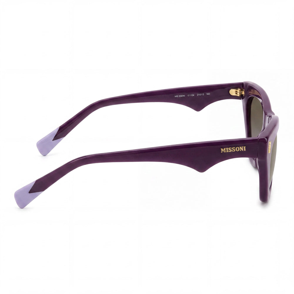 Gafas de sol para mujer M Missoni MIS 0205/S, montura de acetato Doubleshade en violeta ciruela, lentes Doubleshade en marrón púrpura de 54 mm