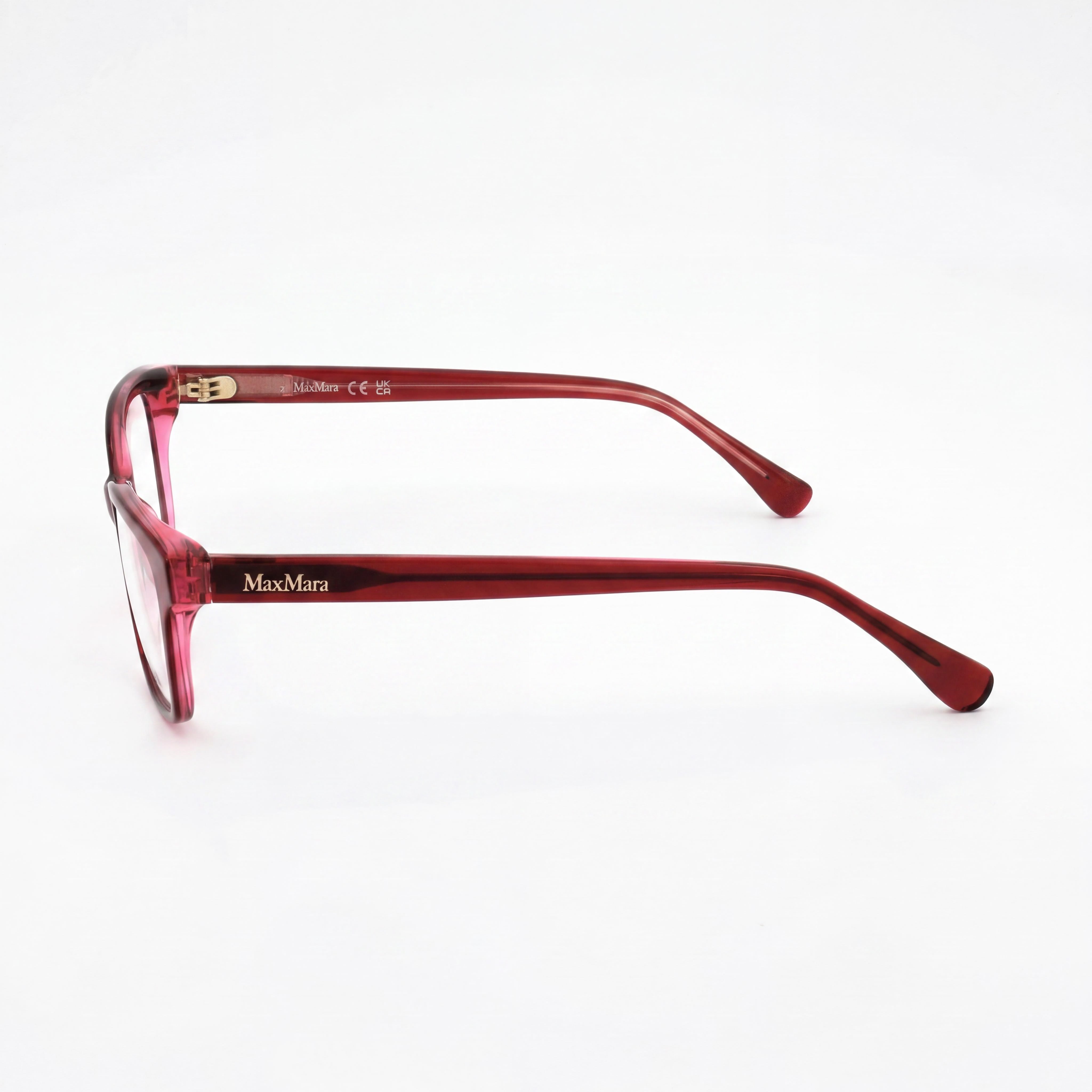 Gafas de Sol Polarizadas MaxMara Mm5013 de Hombre de Plástico Transparente Burdeos 54mm, Photo 3