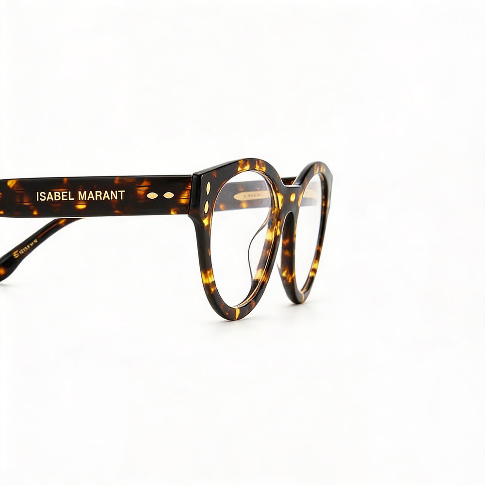Isabel Marant Im0042g Unisex Oval Optical Eyeglasses with Havana Frame Color, Acetate Material, 50mm Lens Width