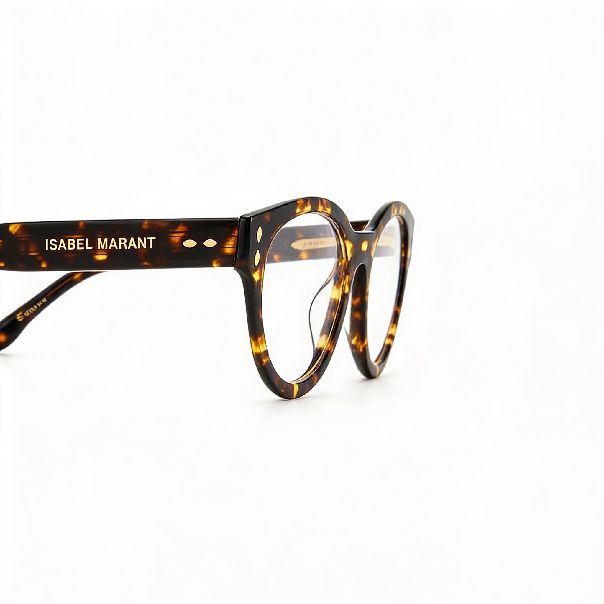 Gafas ópticas unisex Isabel Marant Im0042g ovaladas con montura color Habana, acetato y lente de 50 mm de ancho., Photo 3