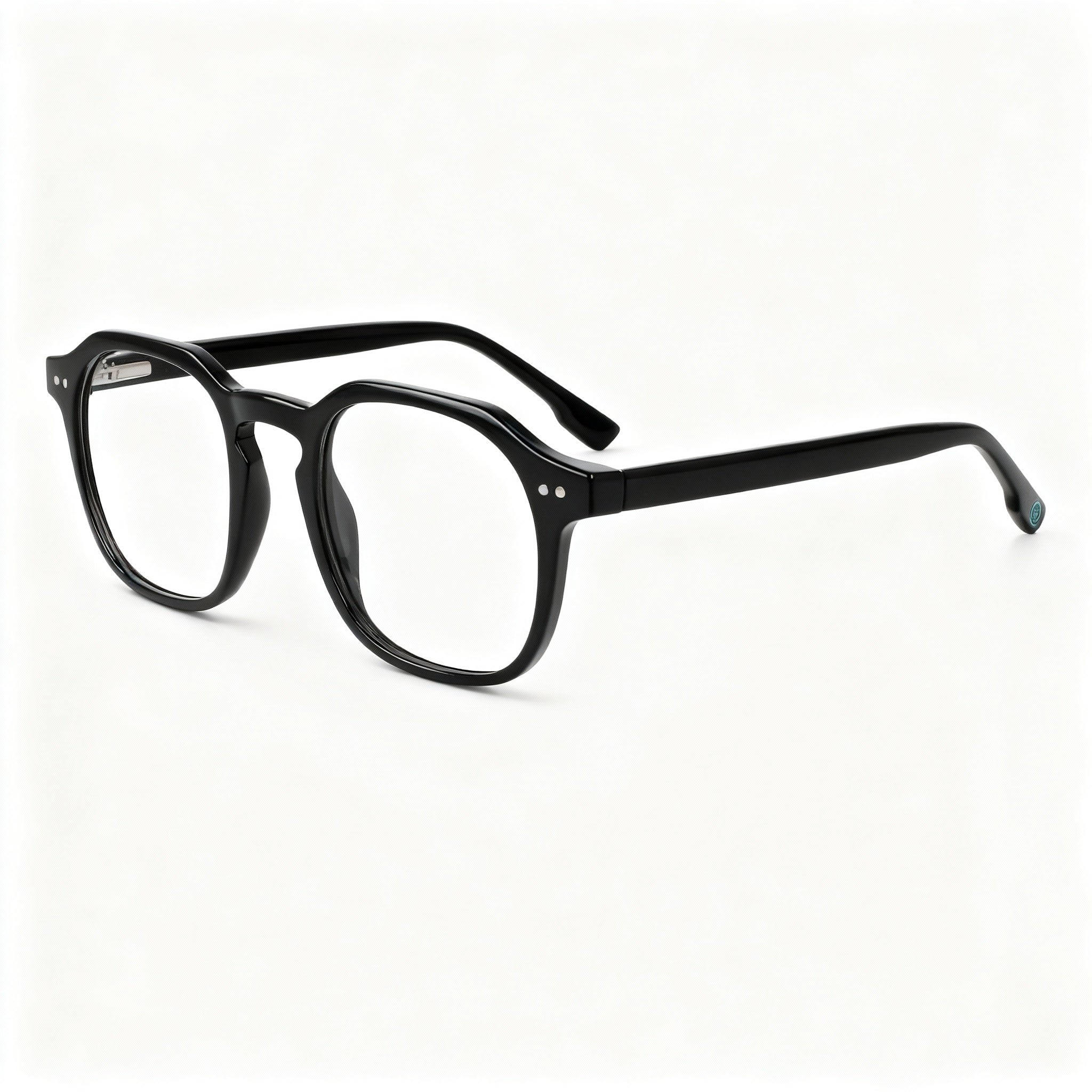 MCALLISTER Mc4535 Men's Black Metal Full Rim Polarized Polycarbonate Clear Lens Eyeglasses 48-21-140, Photo 3