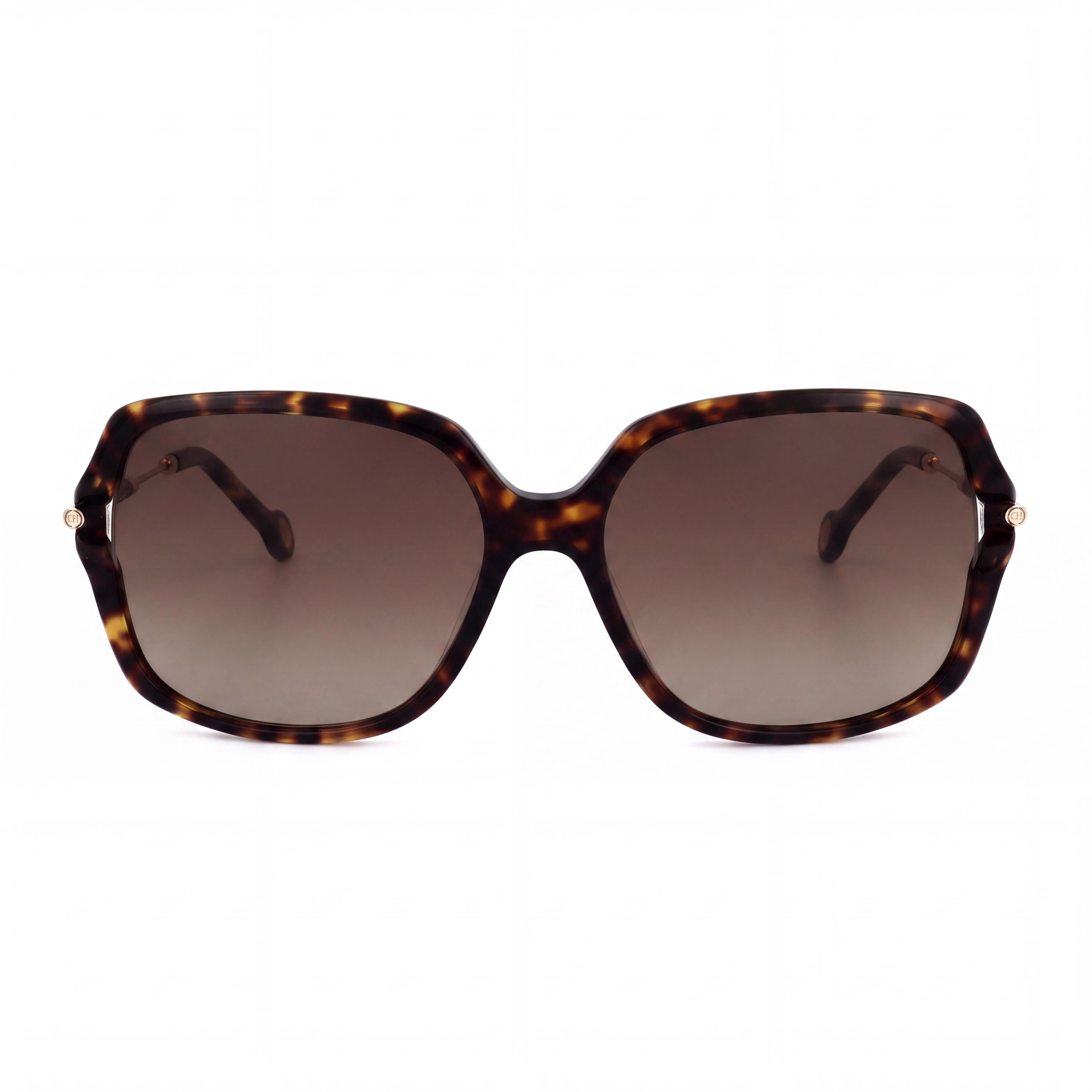 Carolina Herrera HER0132/G/S Women's Casual Havana Grey Gradient Plastic Brown Shaded Sunglasses 58mm, Photo 2