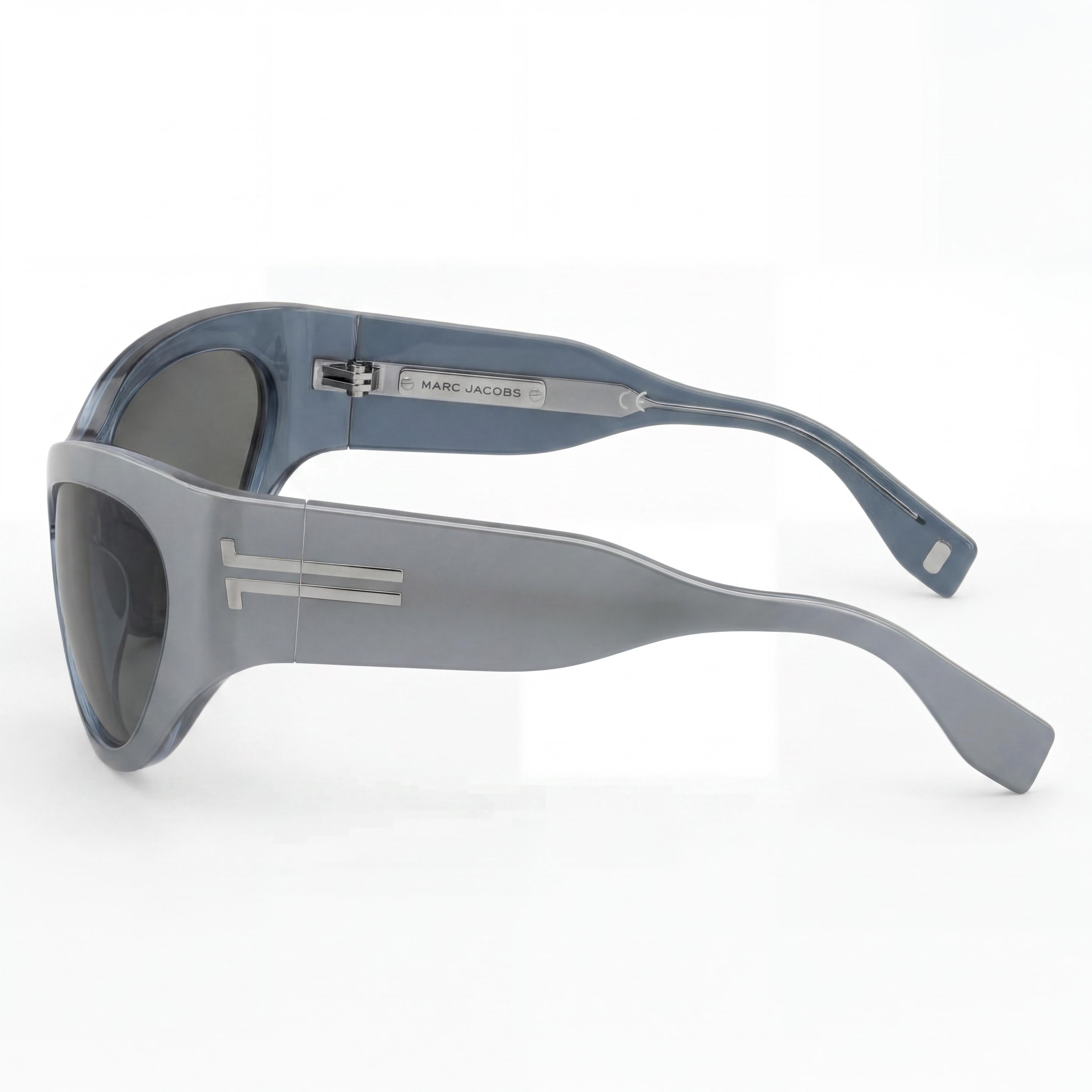 Marc Jacobs Icon (Jar) Sunglasses for Men with Silver Grey Acetate Frame and UV Protection, Lens 61mm, Photo 3