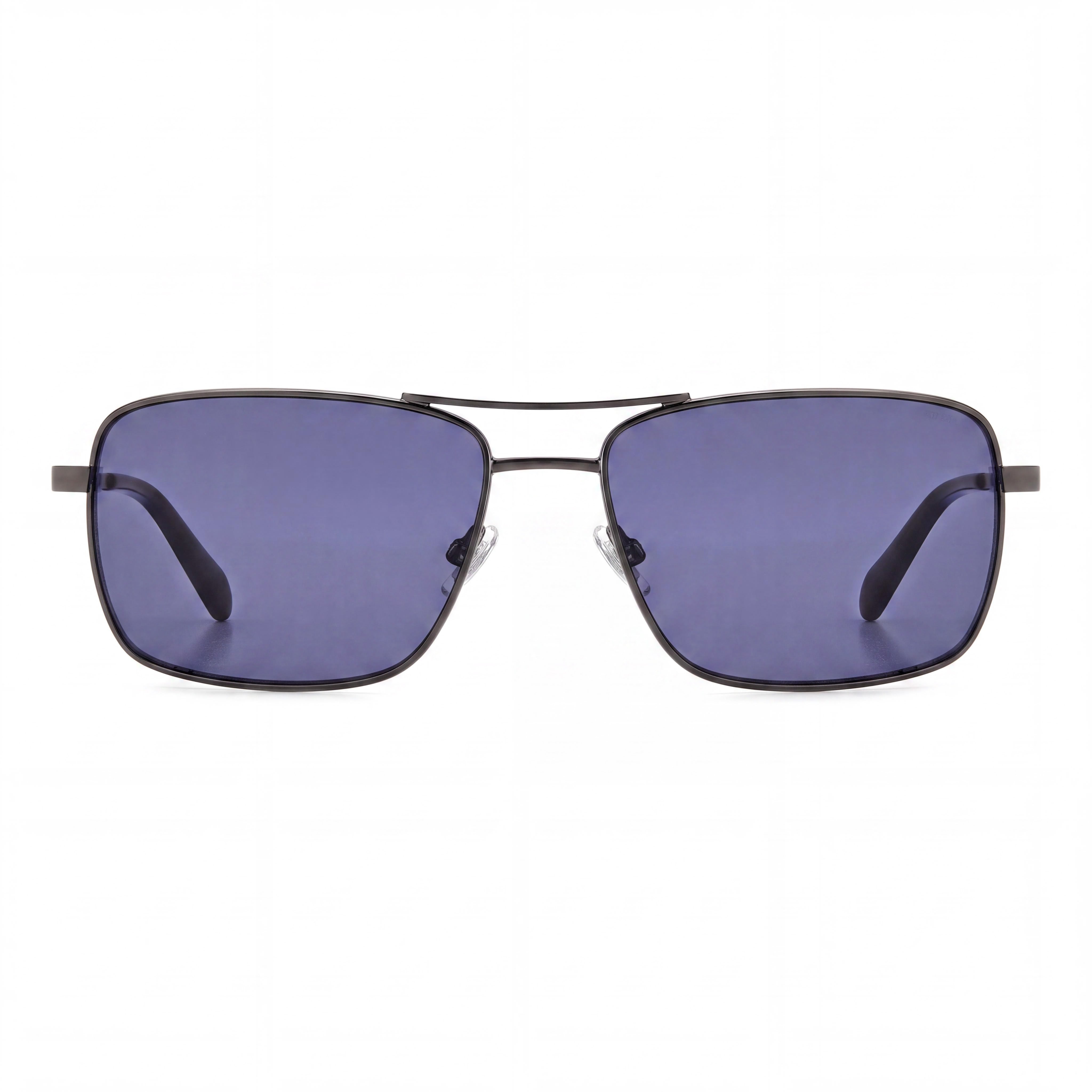 Gafas de sol Fossil Fos 3161/G/S Navigator para mujer, montura rutenio oscuro mate, lentes azules de acero inoxidable con protección UV de 59 mm, Photo 2
